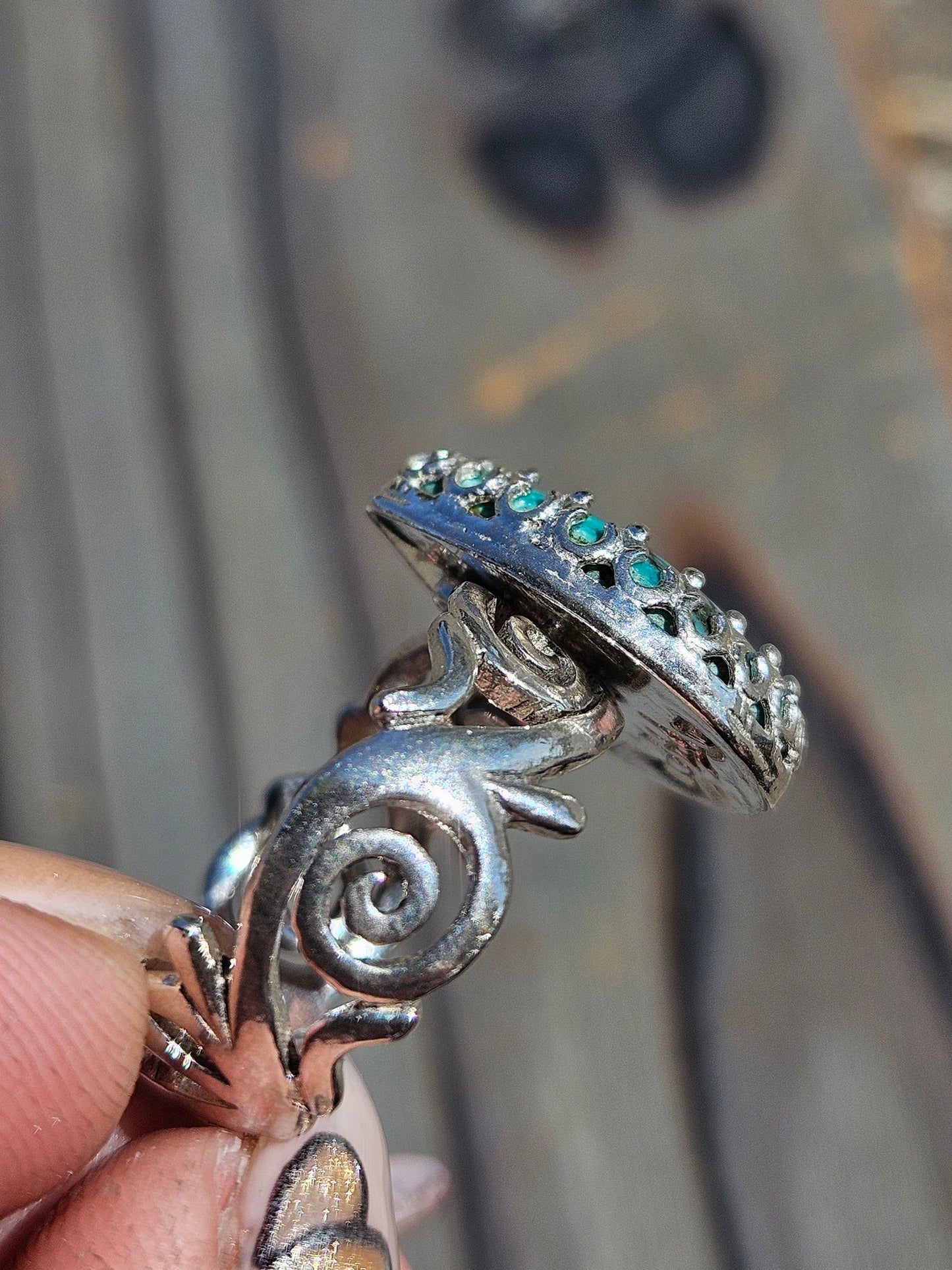 Heubi Turquoise Ring, Size 8