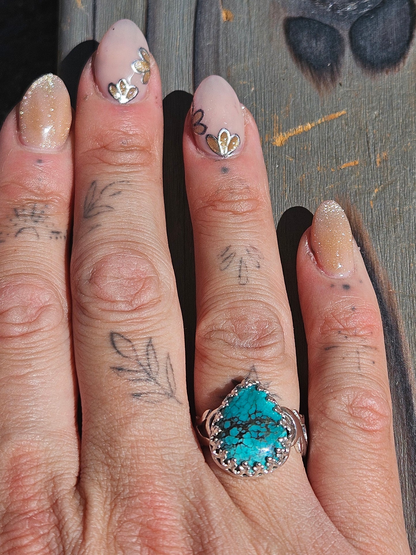 Heubi Turquoise Ring, Size 8