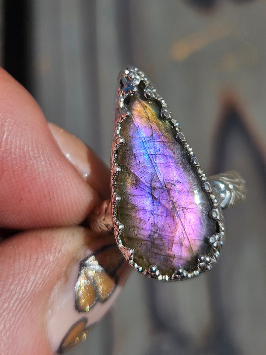 Labradorite Ring, Size 7
