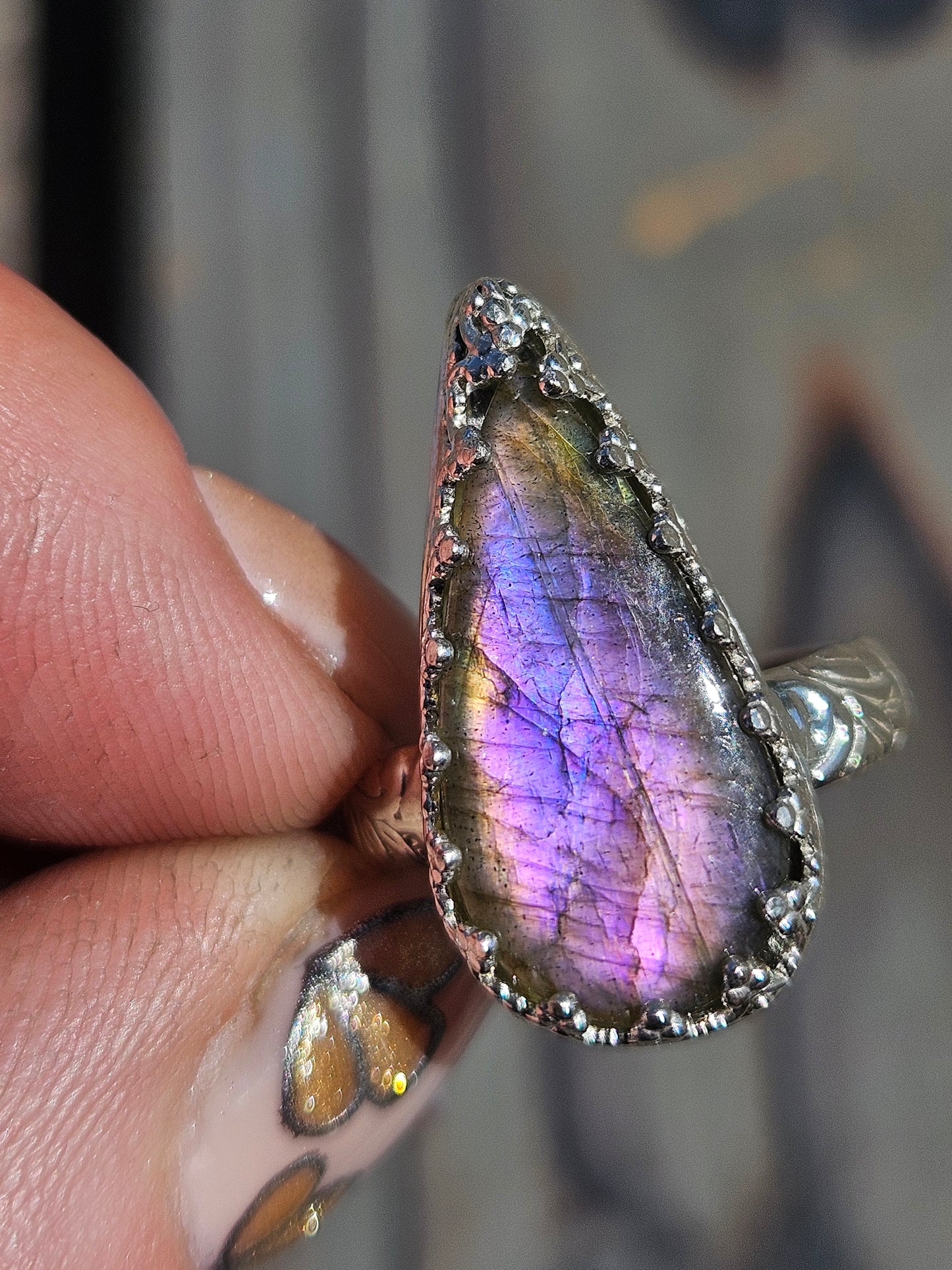 Labradorite Ring, Size 7