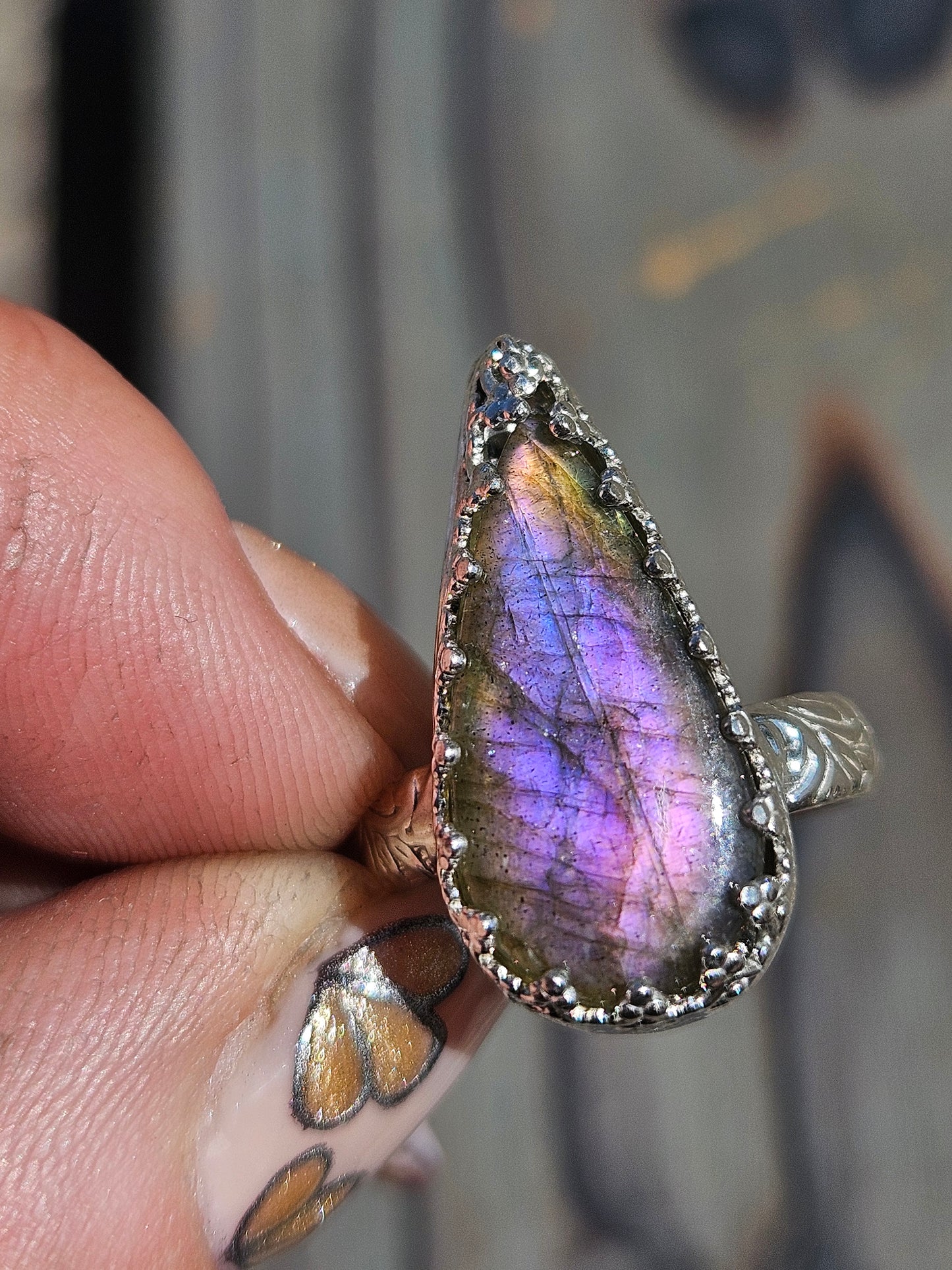 Labradorite Ring, Size 7