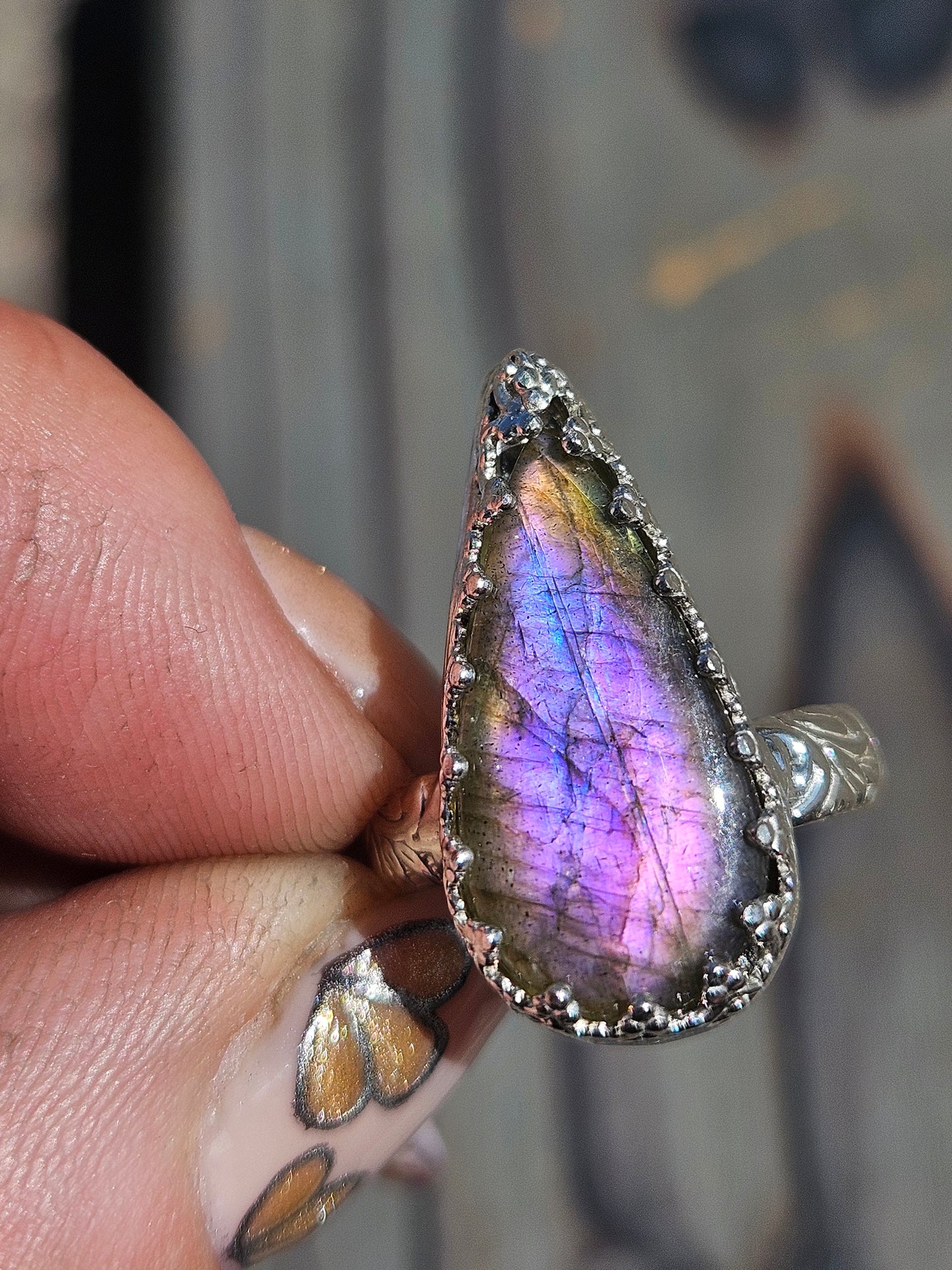 Labradorite Ring, Size 7