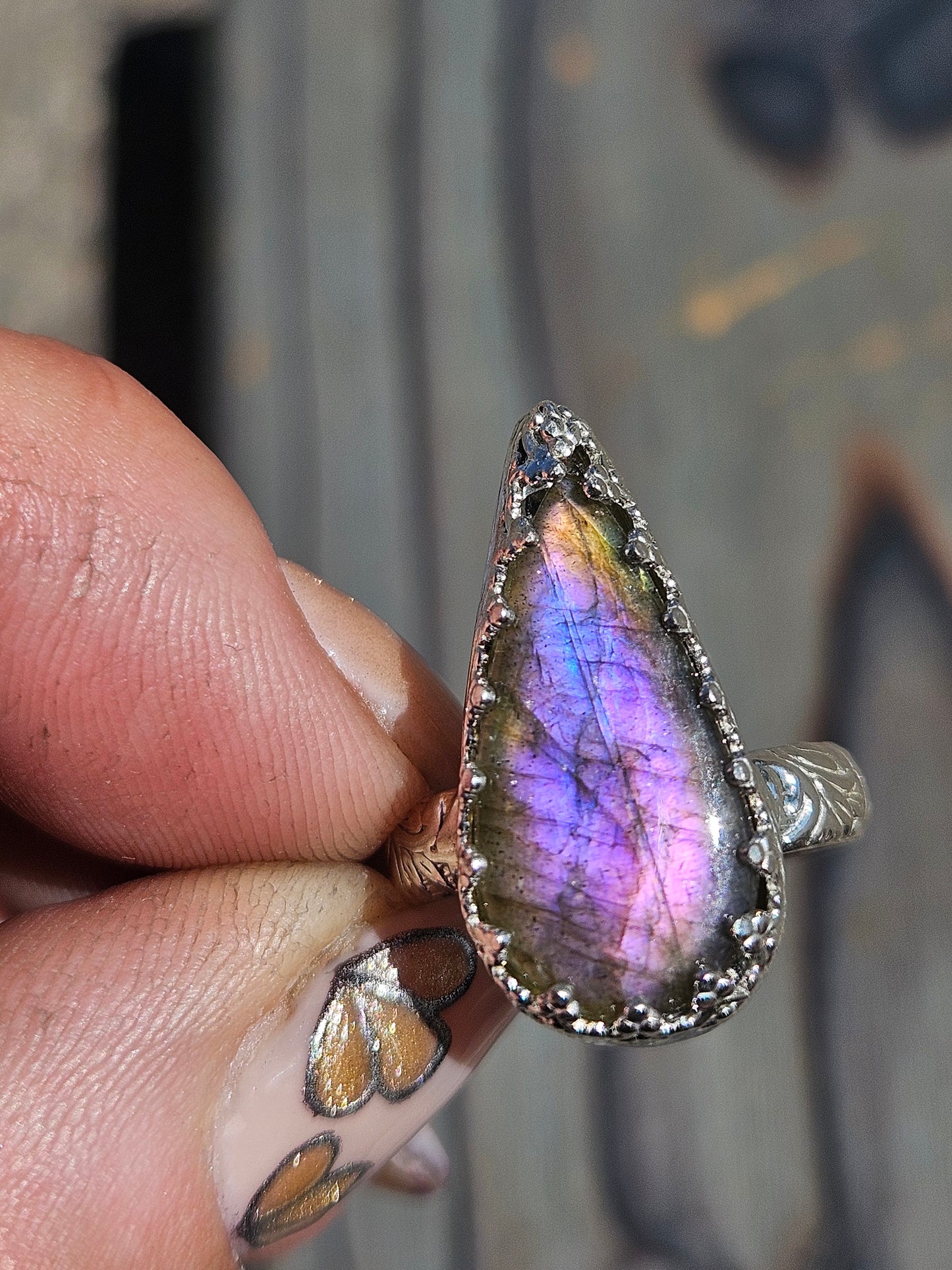 Labradorite Ring, Size 7