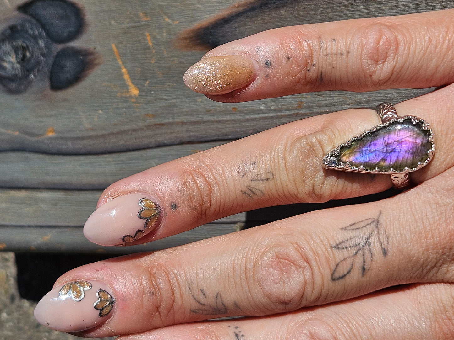 Labradorite Ring, Size 7