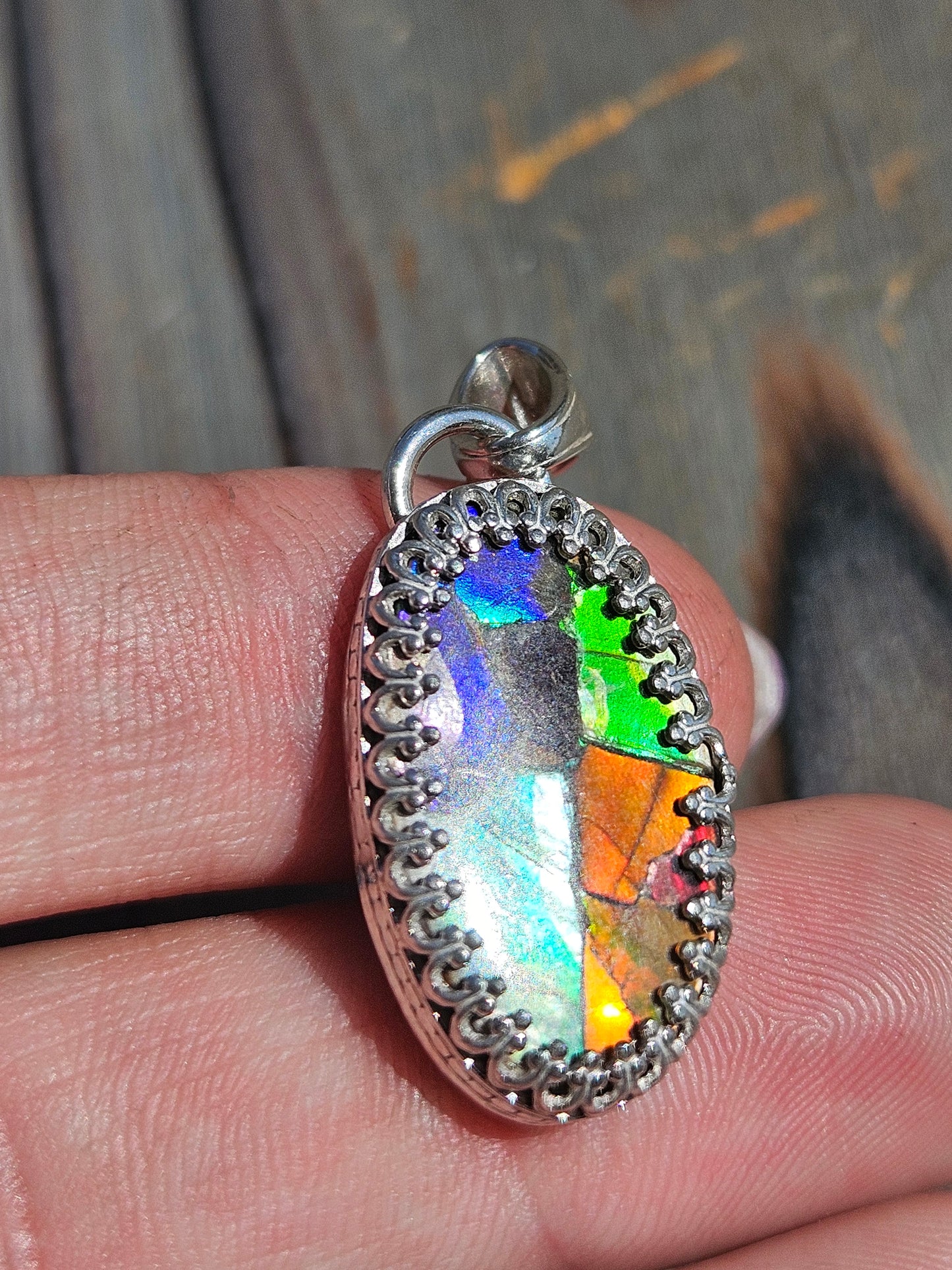 Ammolite Pendant