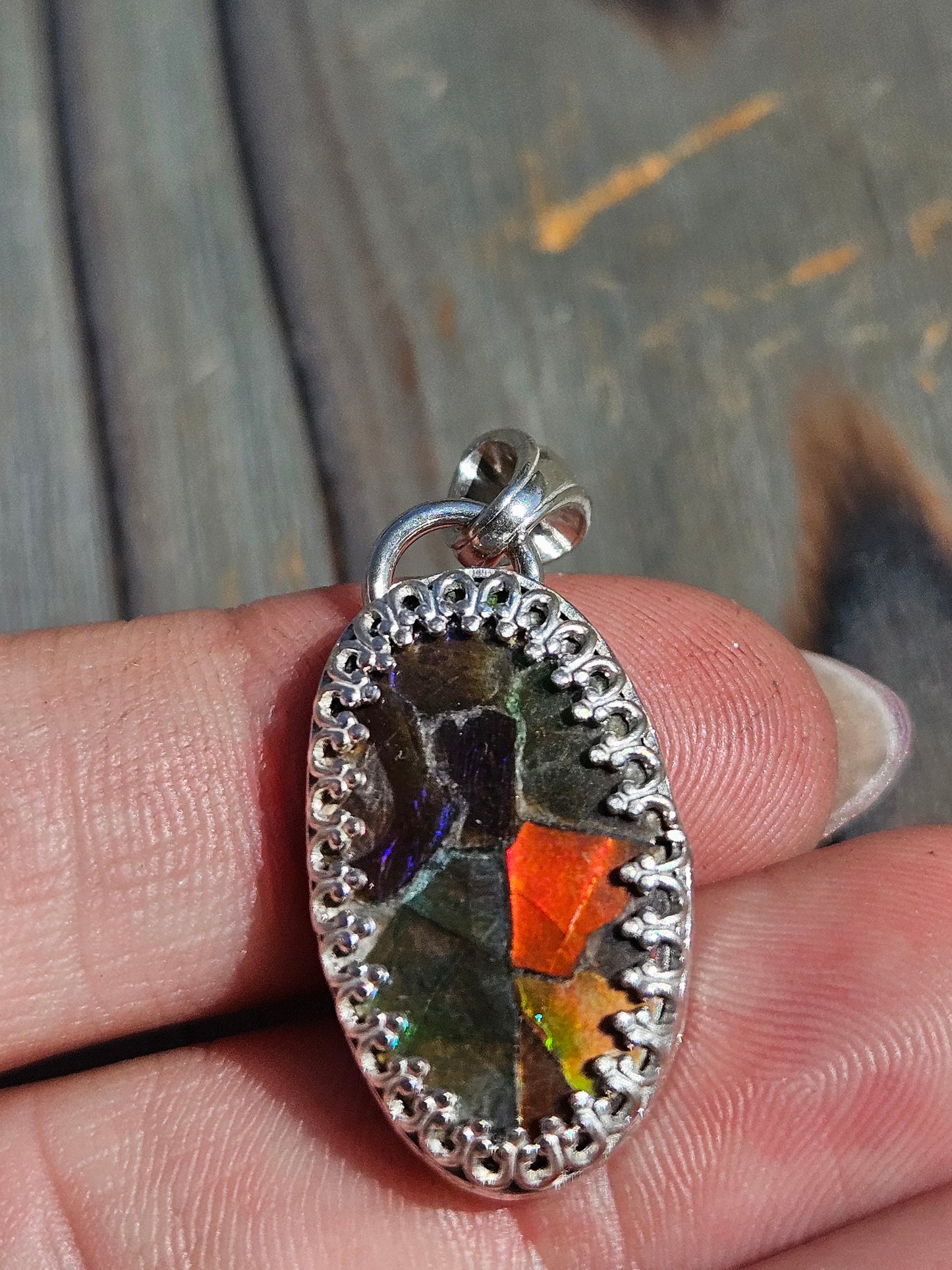 Ammolite Pendant