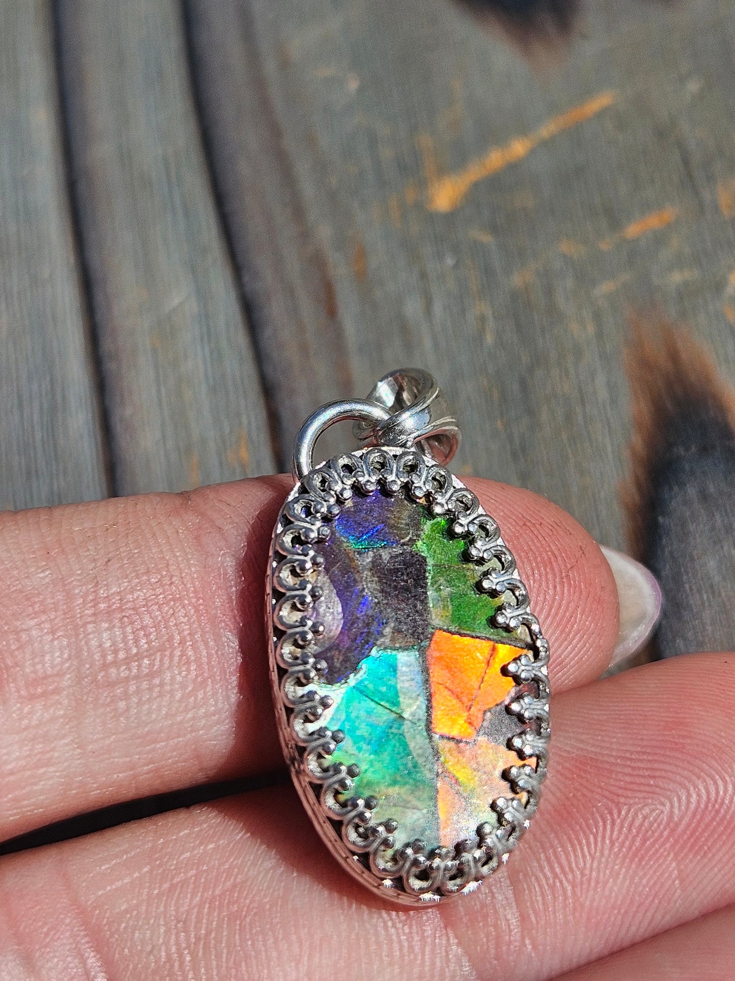Ammolite Pendant