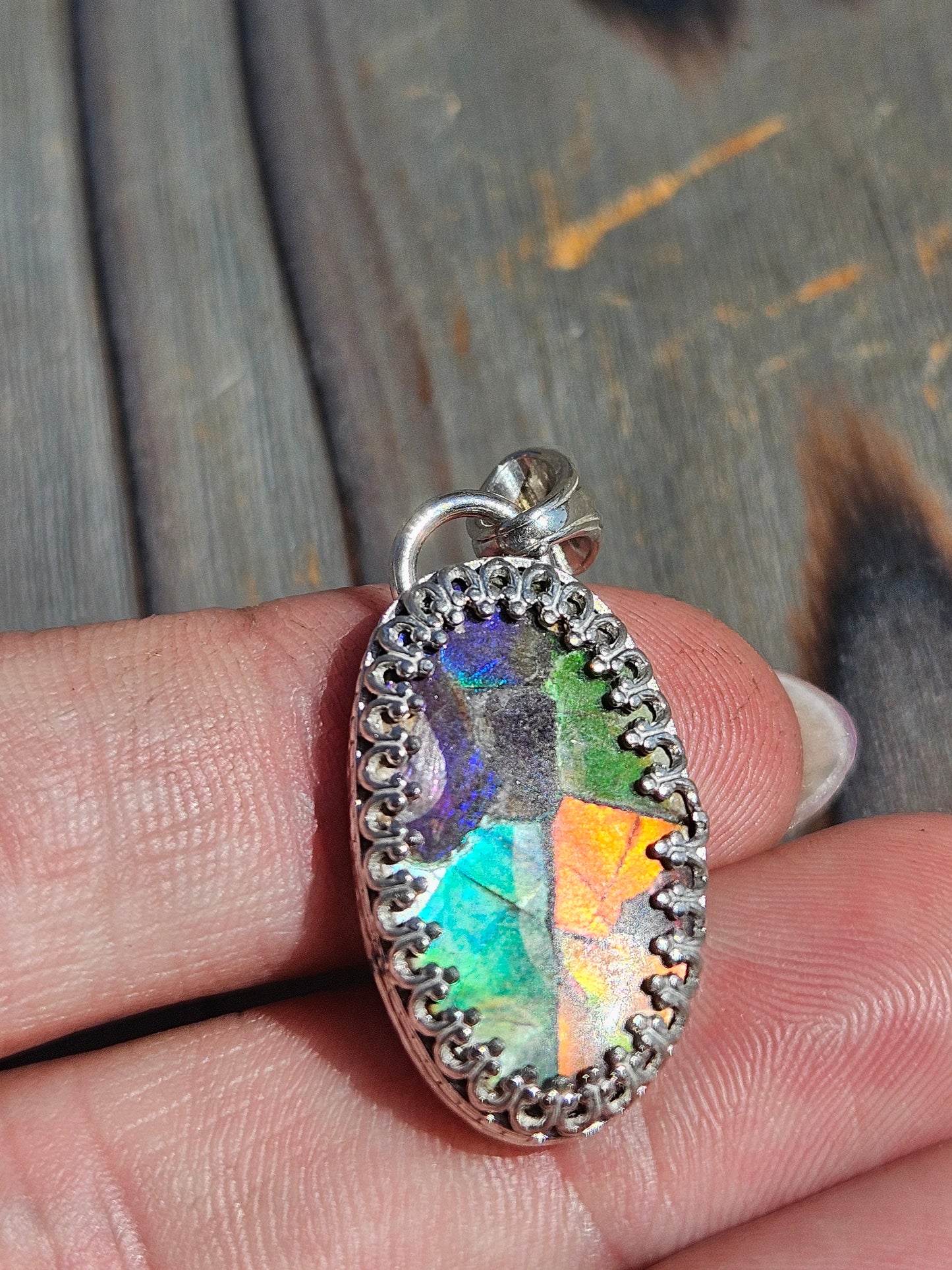 Ammolite Pendant
