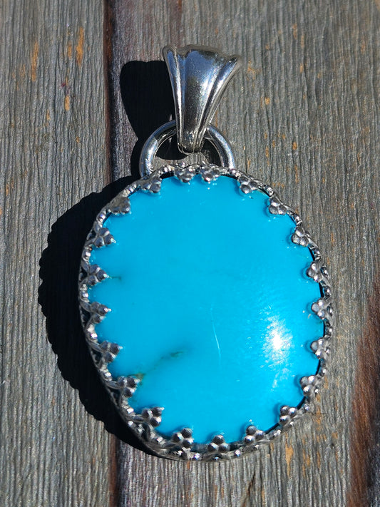 Sleeping Beauty Turquoise Pendant