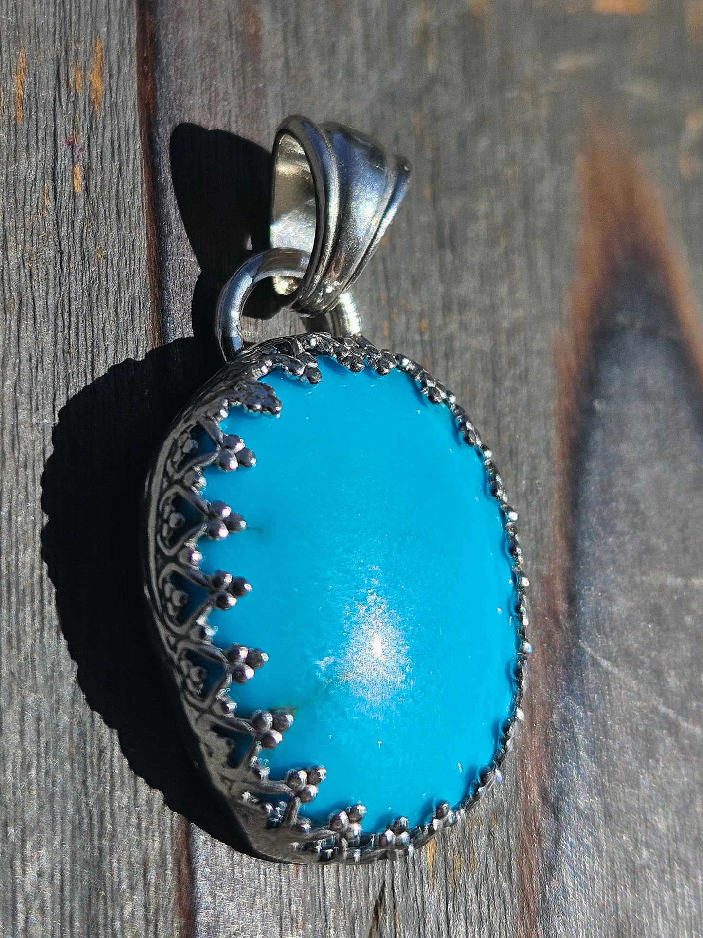 Sleeping Beauty Turquoise Pendant