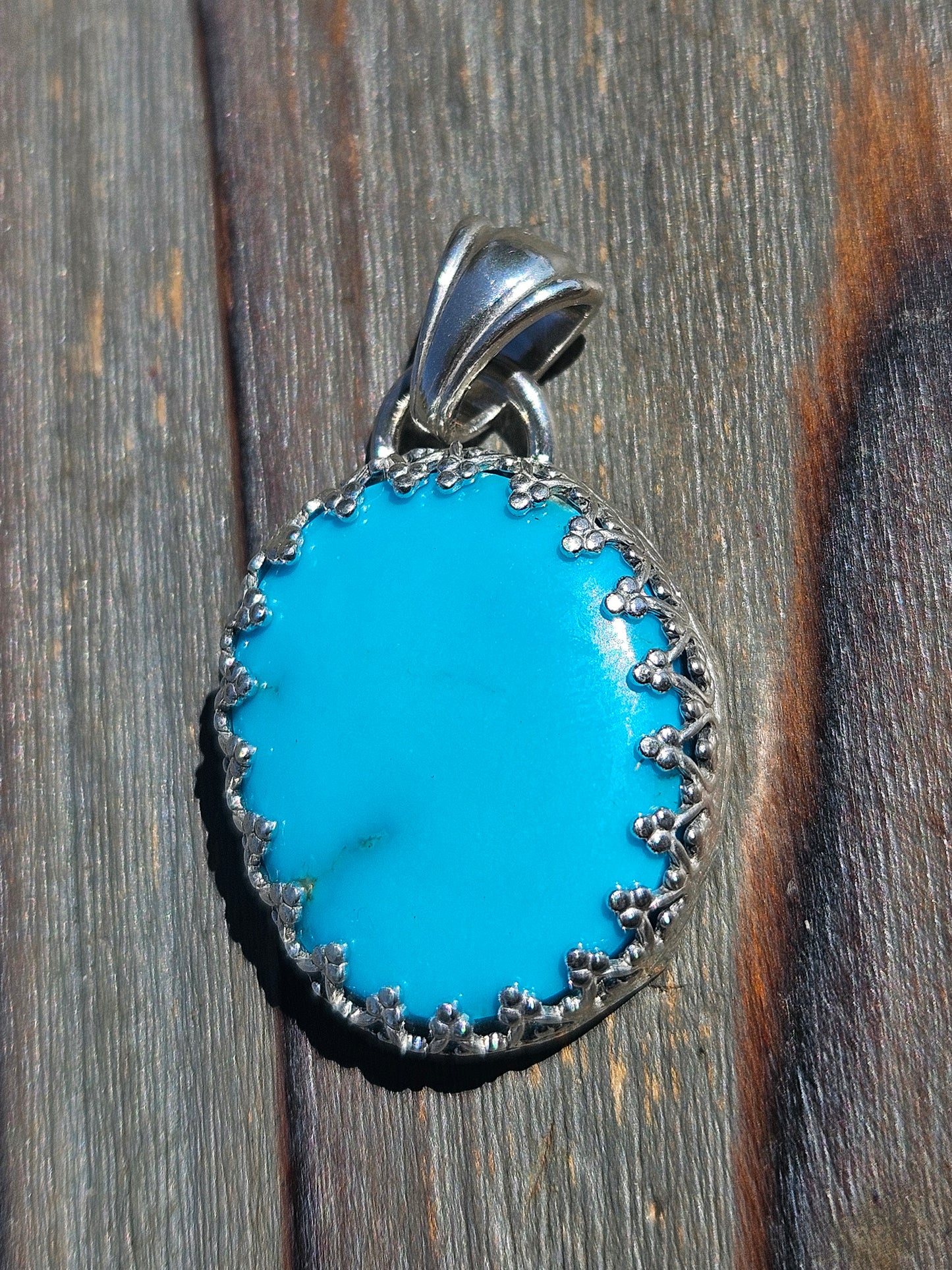 Sleeping Beauty Turquoise Pendant