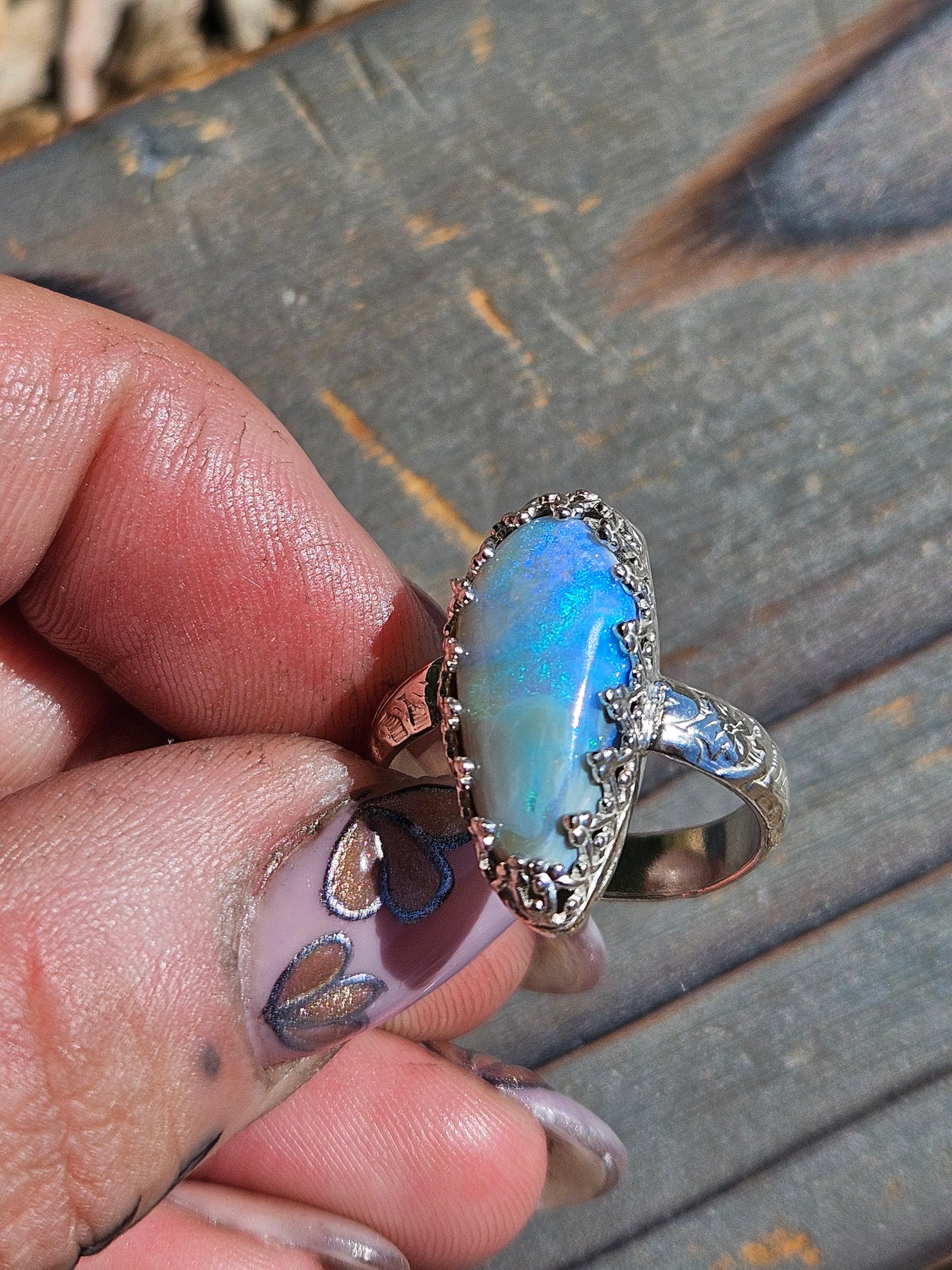 Australian Opal Ring, Size 7.5
