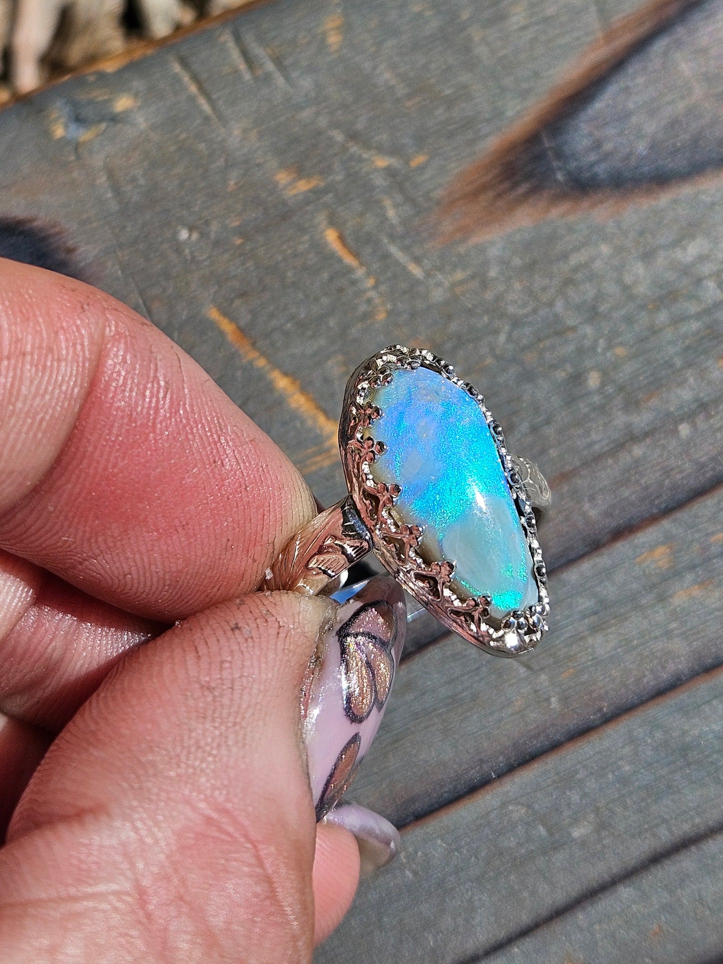 Australian Opal Ring, Size 7.5