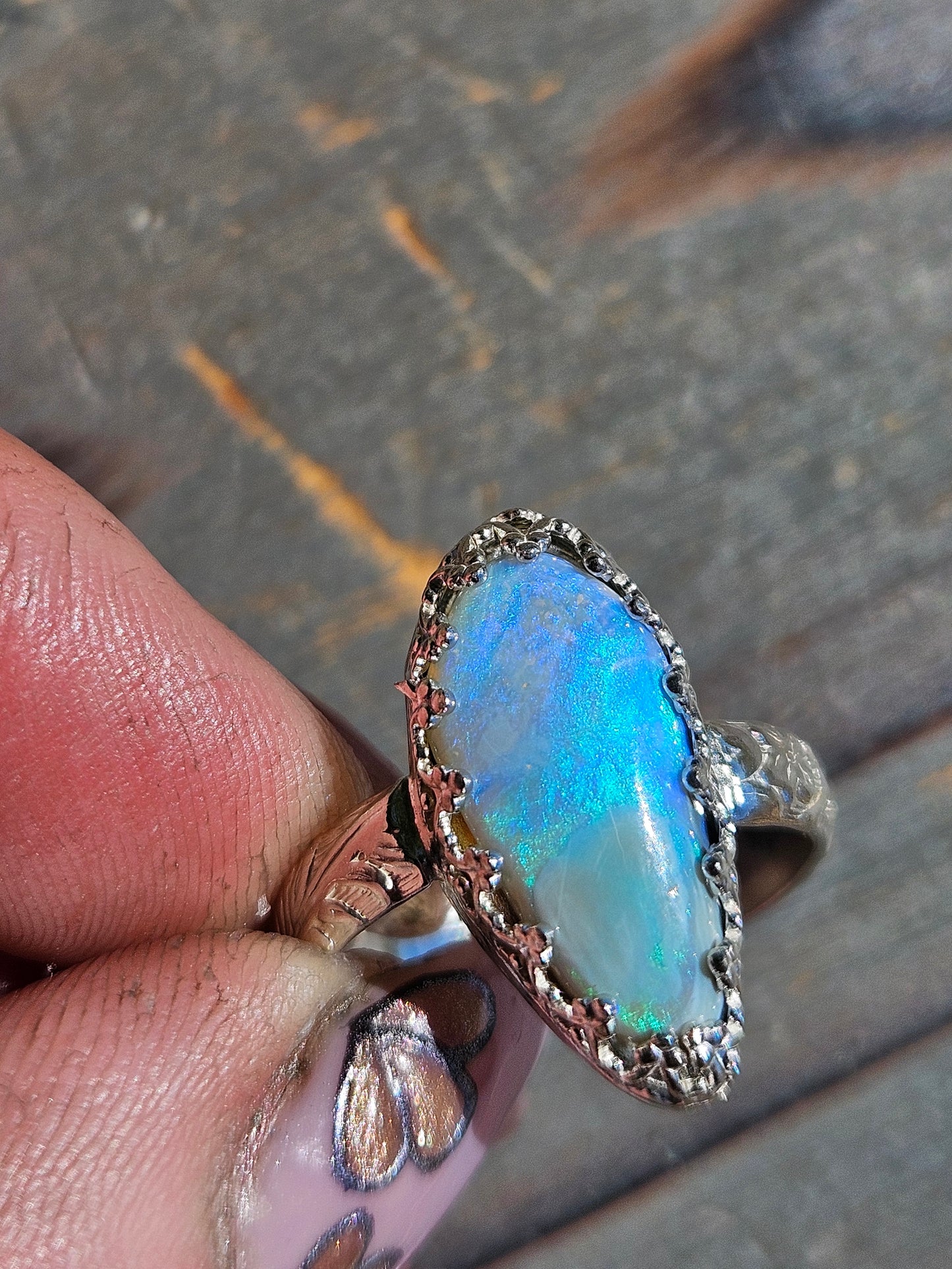 Australian Opal Ring, Size 7.5