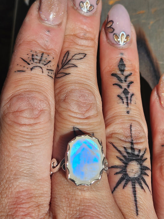 Moonstone Ring, Size 9.5