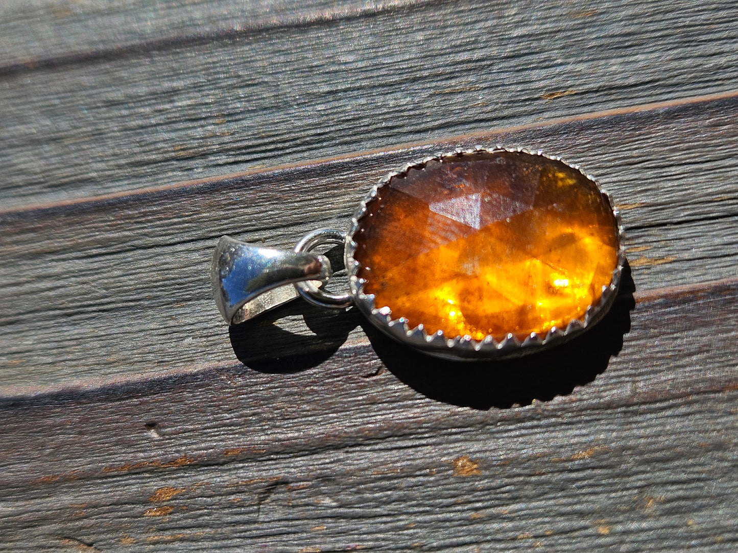 Orange Kyanite Pendant