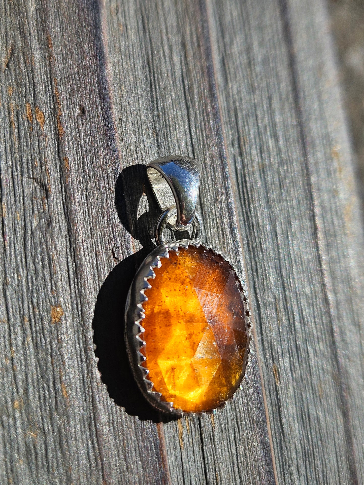 Orange Kyanite Pendant