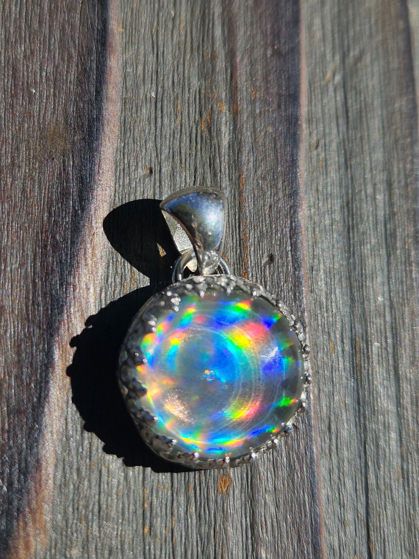 Disco Quartz Pendant