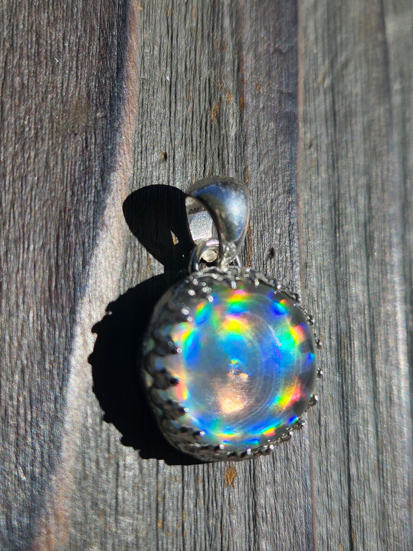 Disco Quartz Pendant