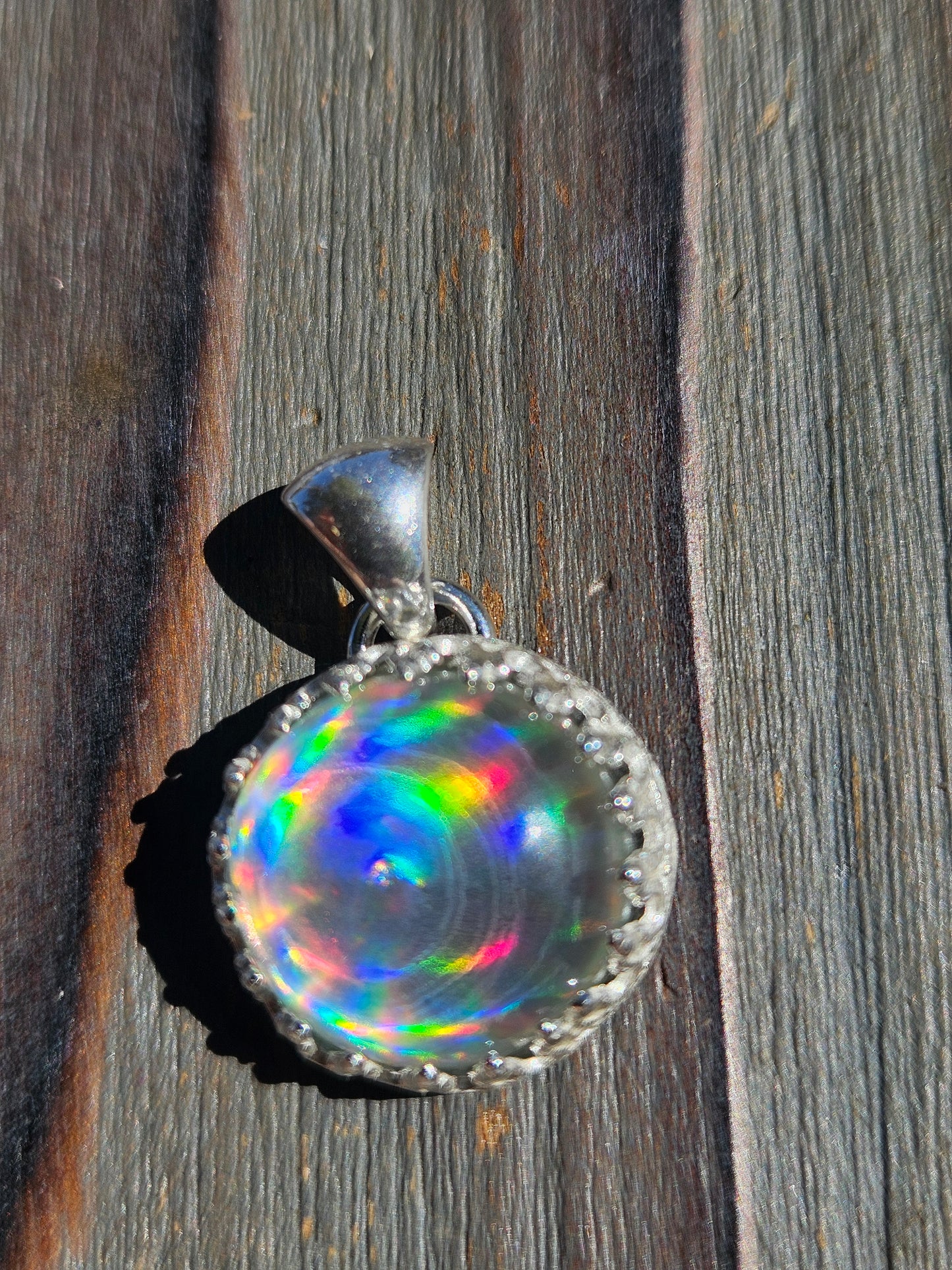 Disco Quartz Pendant