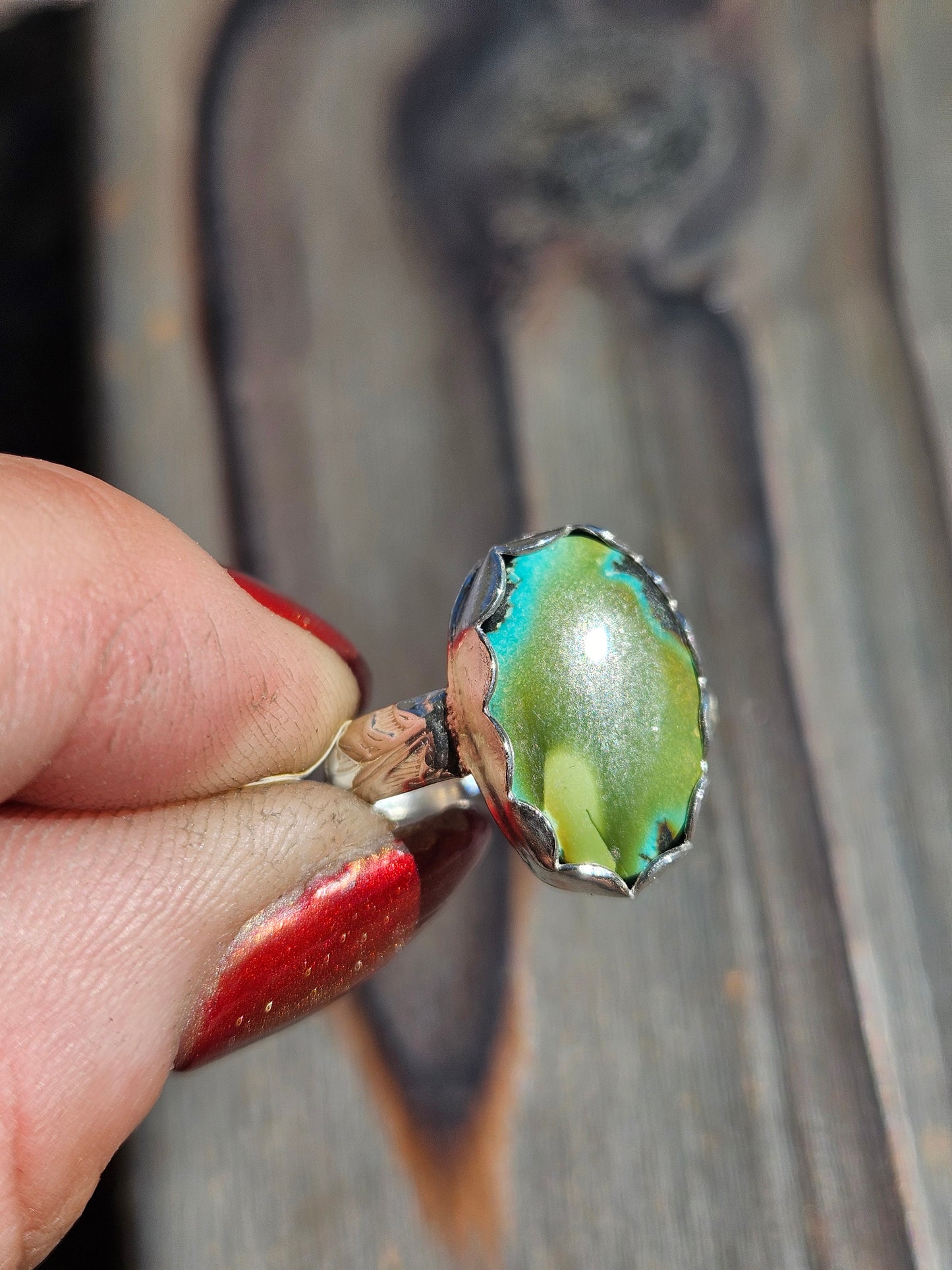 Heubi Turquoise Ring, Size 6