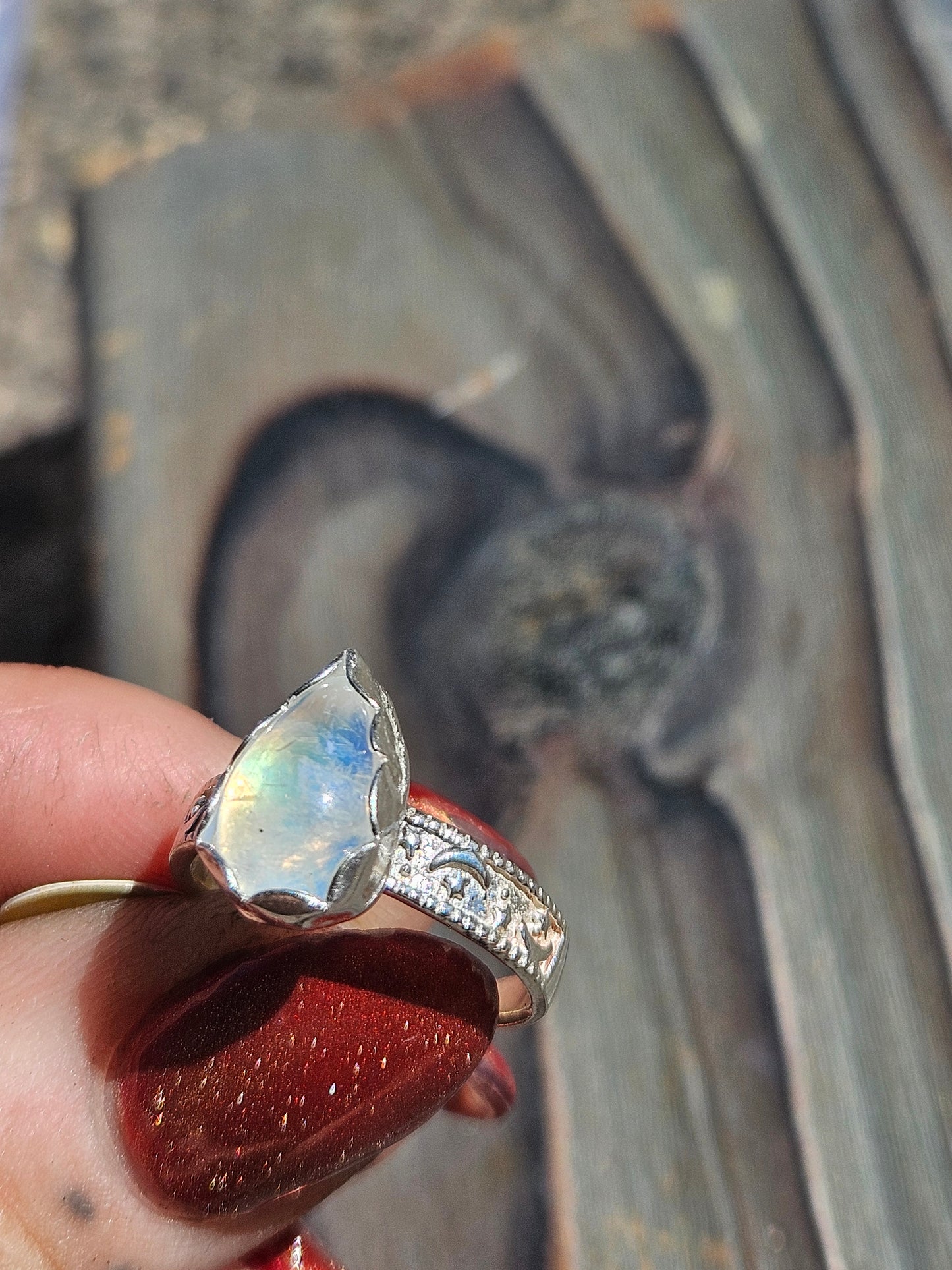 Moonstone Ring, Size 7