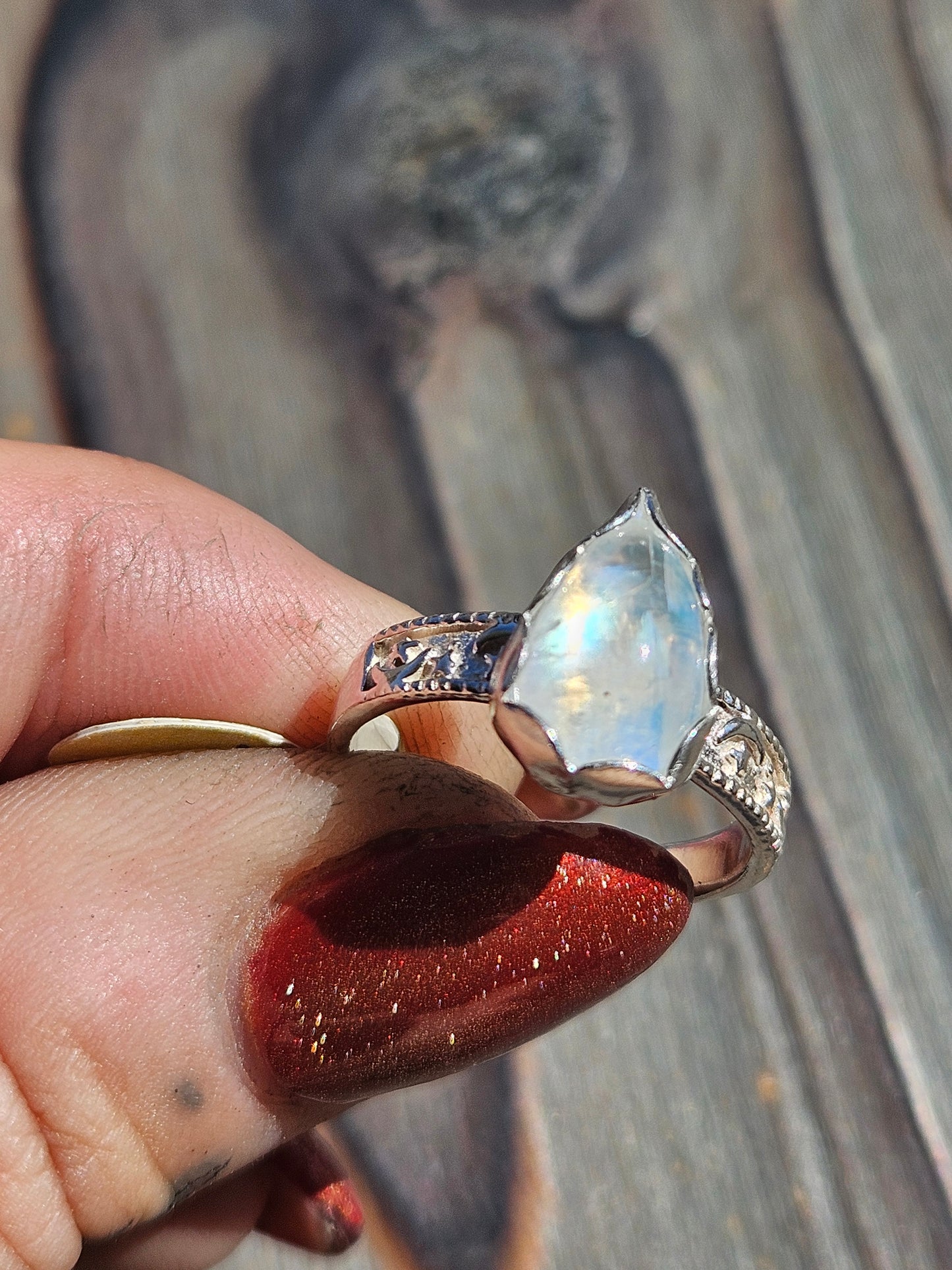 Moonstone Ring, Size 7