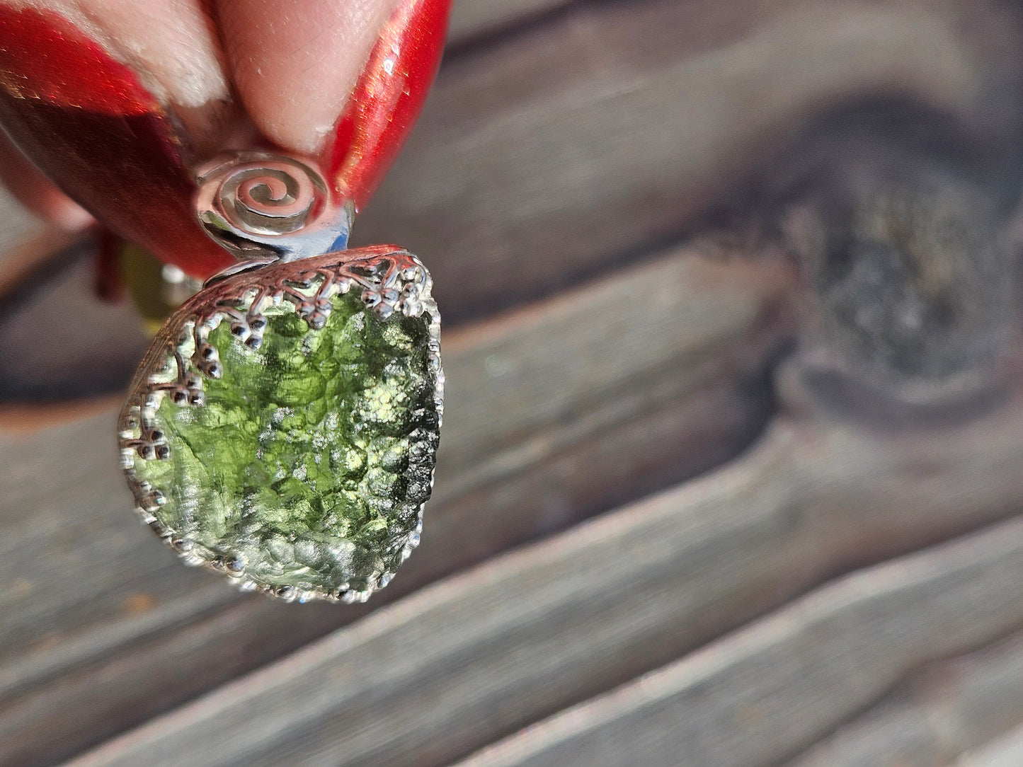 Moldavite Ring, Size 7
