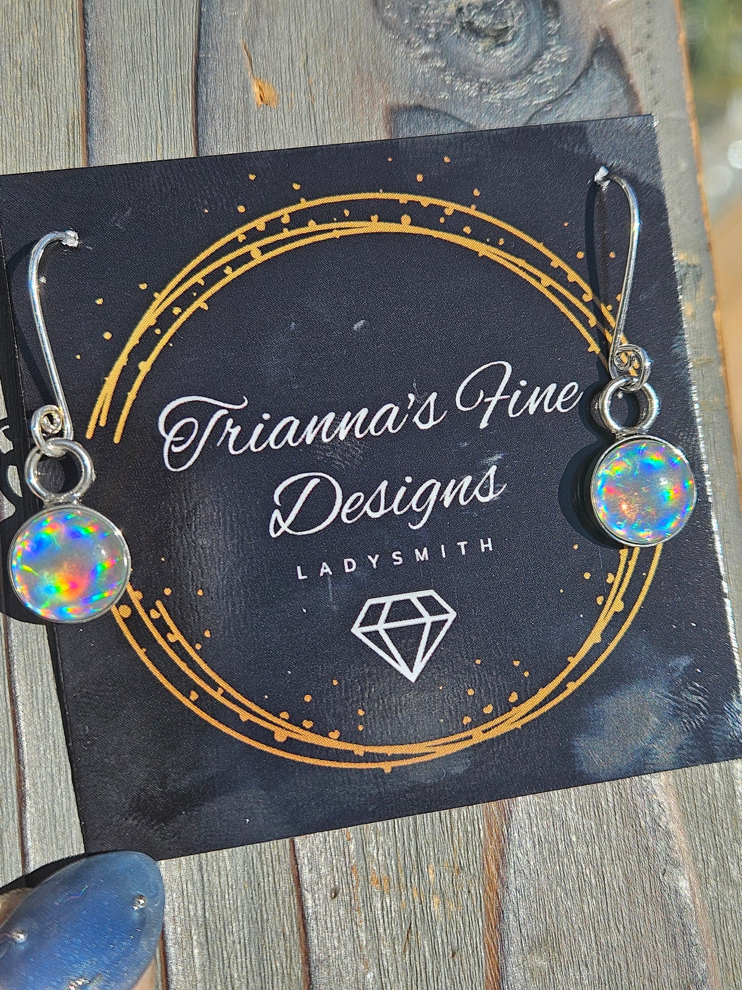 Disco Quartz Earrings