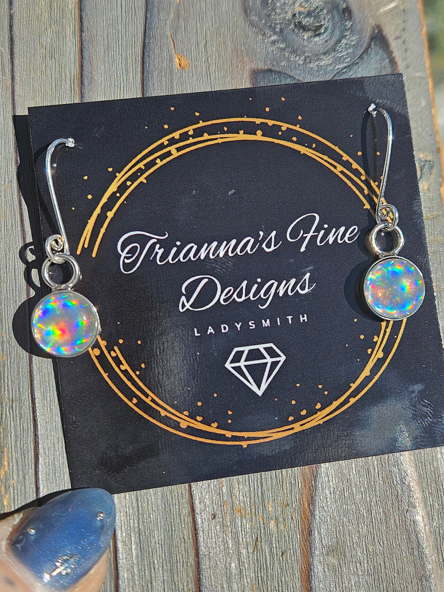 Disco Quartz Earrings