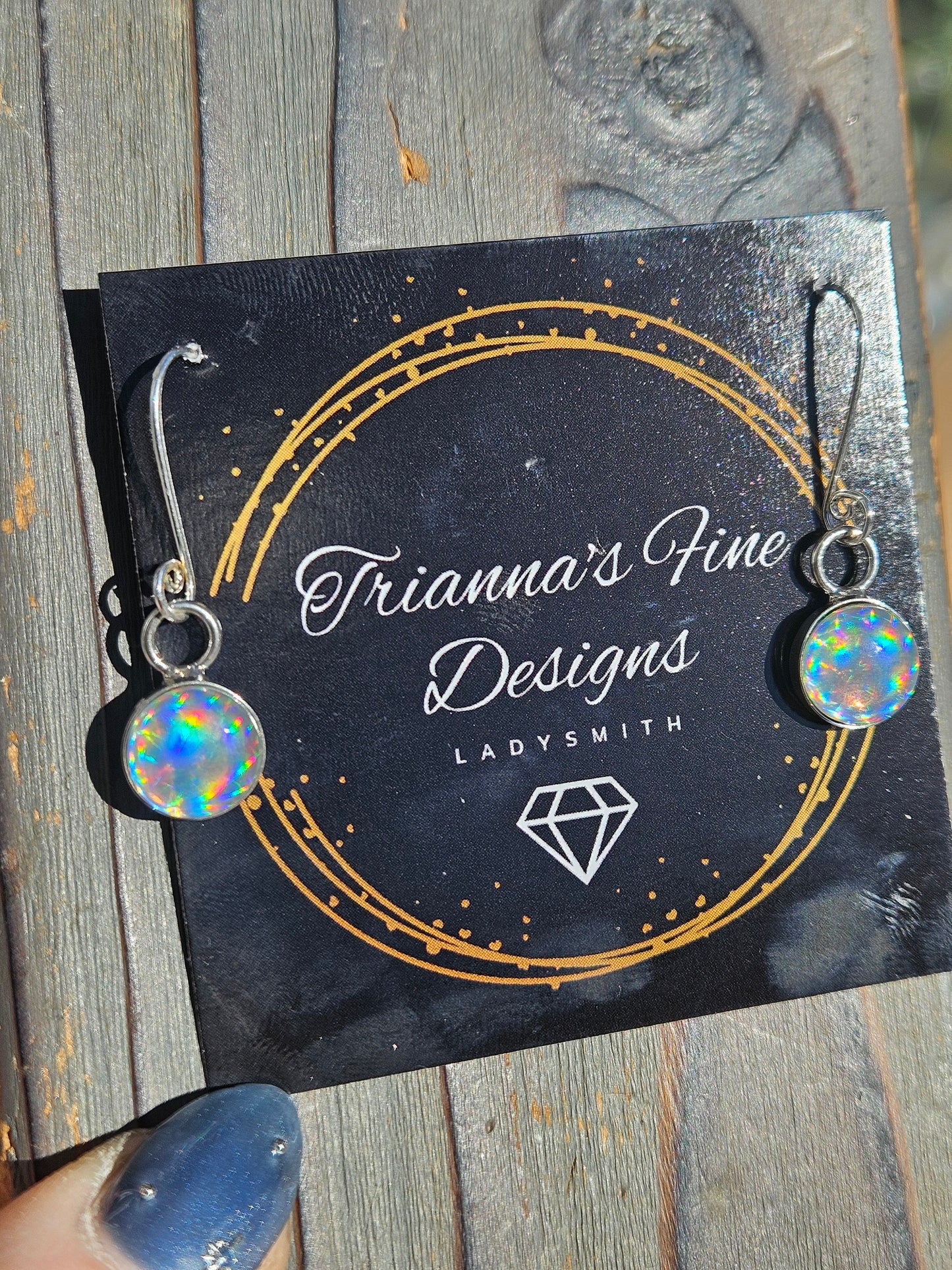 Disco Quartz Earrings