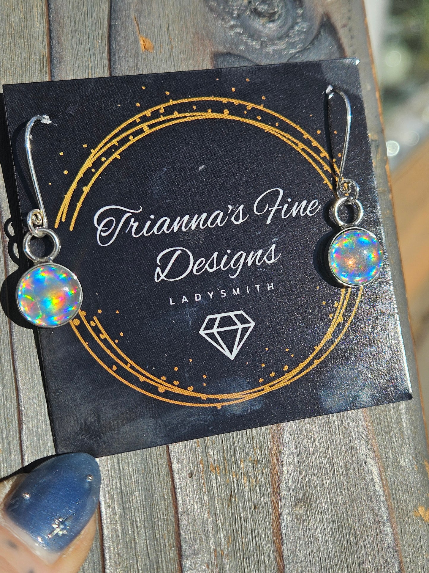Disco Quartz Earrings