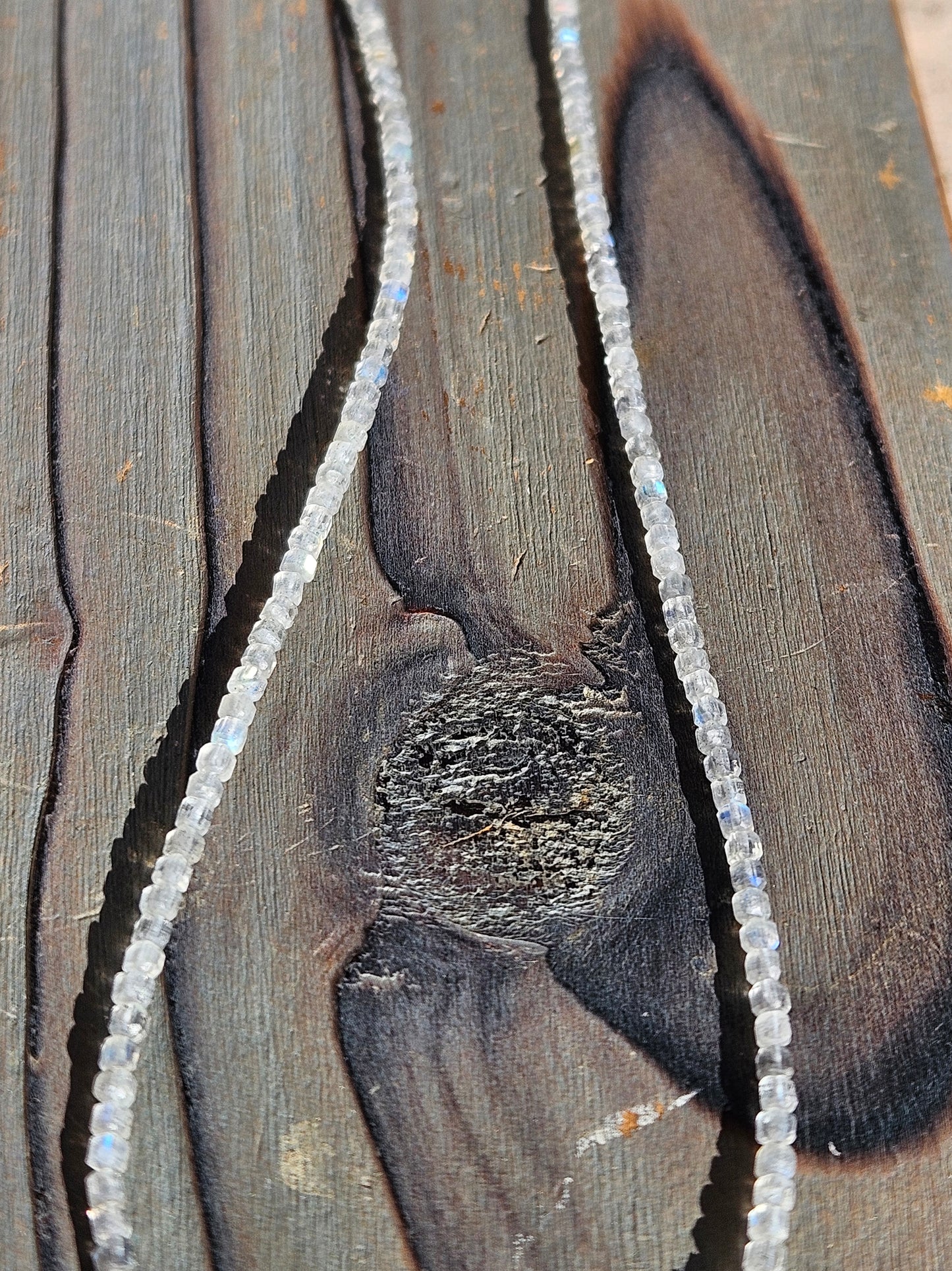 Square Cut Labradorite Micro Mini, 19in