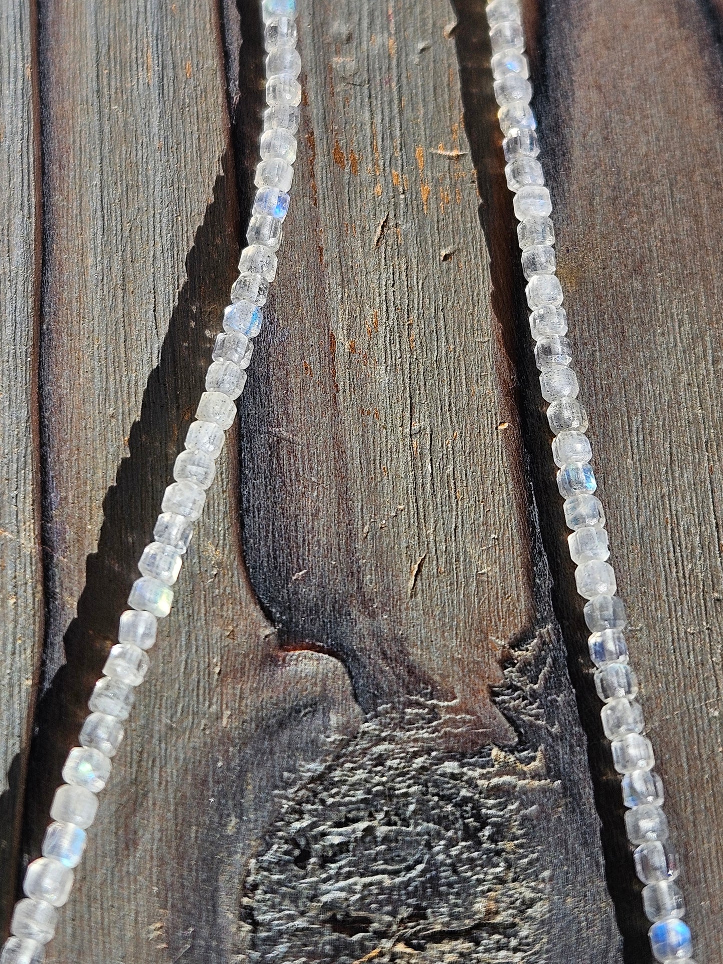 Square Cut Labradorite Micro Mini, 19in