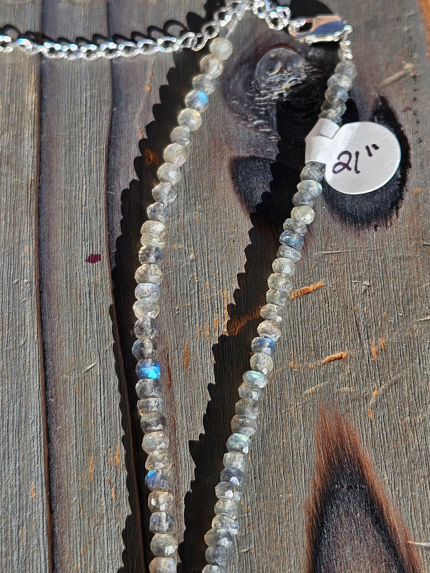 Labradorite Necklace, 21in