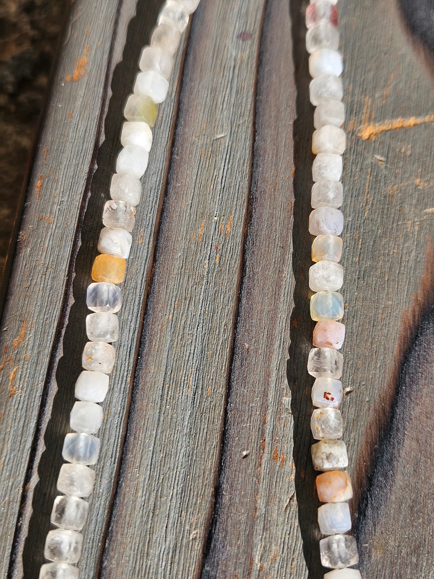 Peach Quartz Necklace, 19in