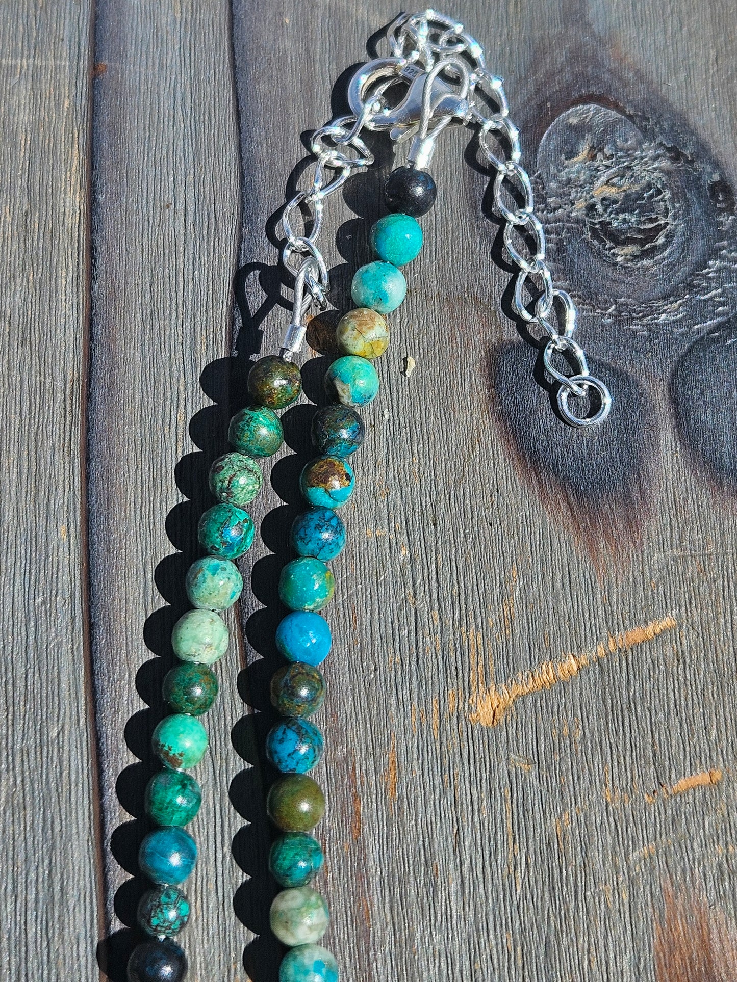 Chrysocolla Necklace, 20in