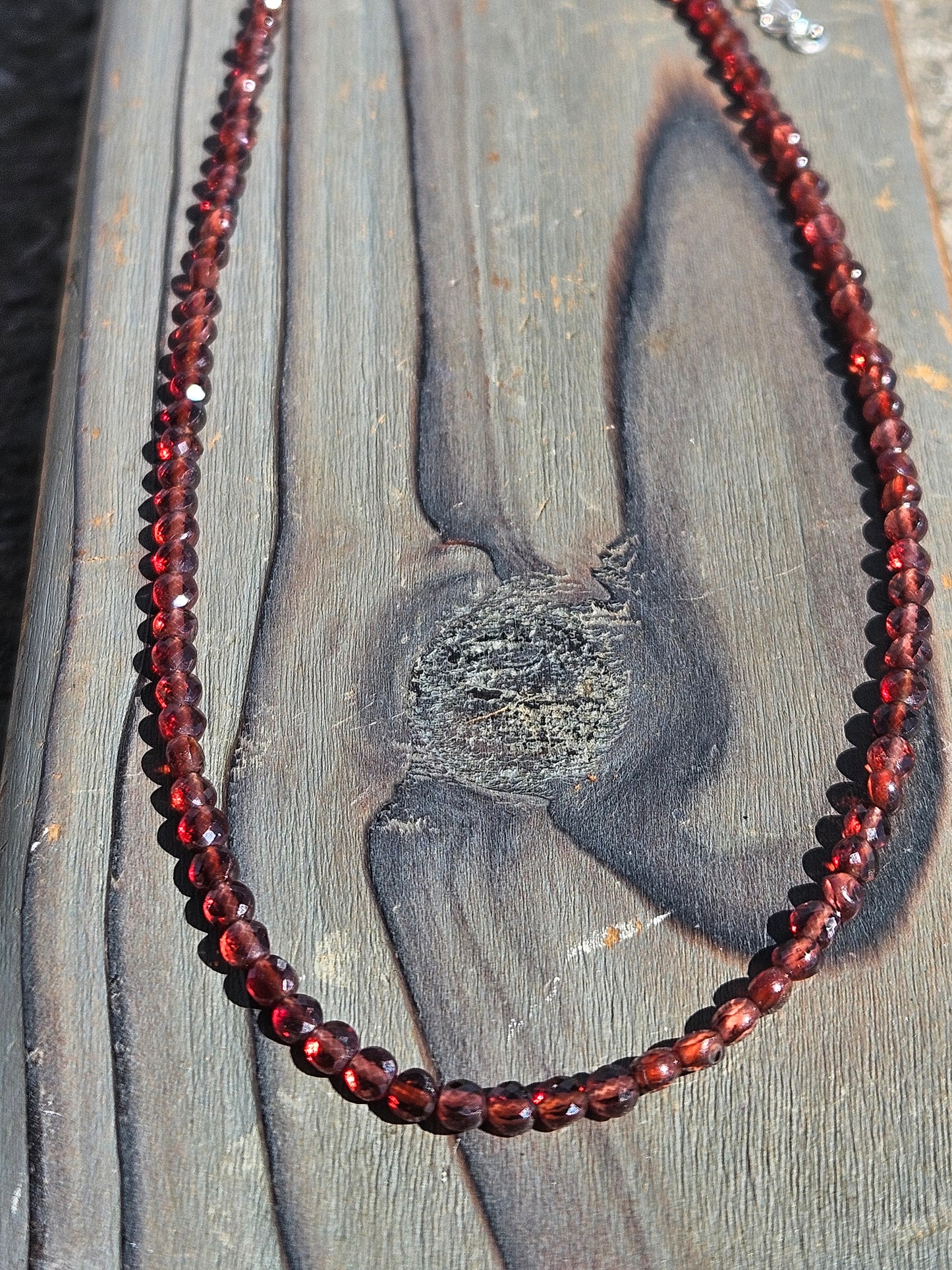Garnet Necklace, 19in