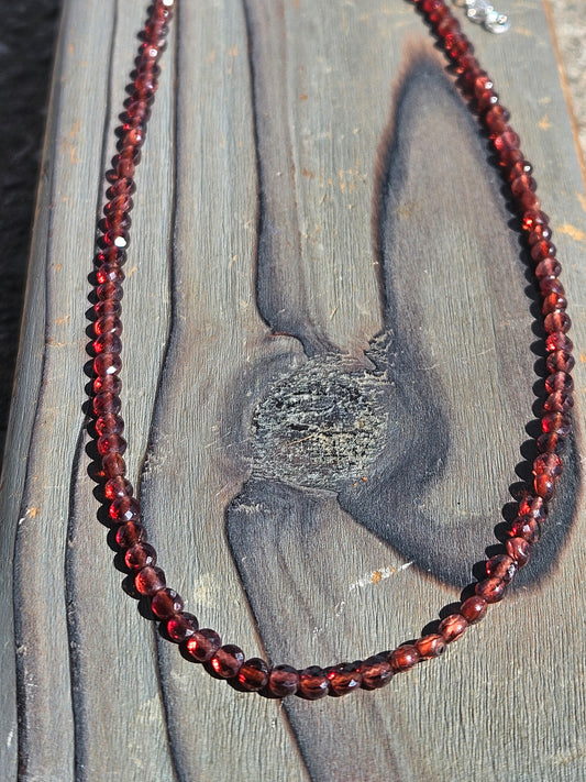 Garnet Necklace, 19in
