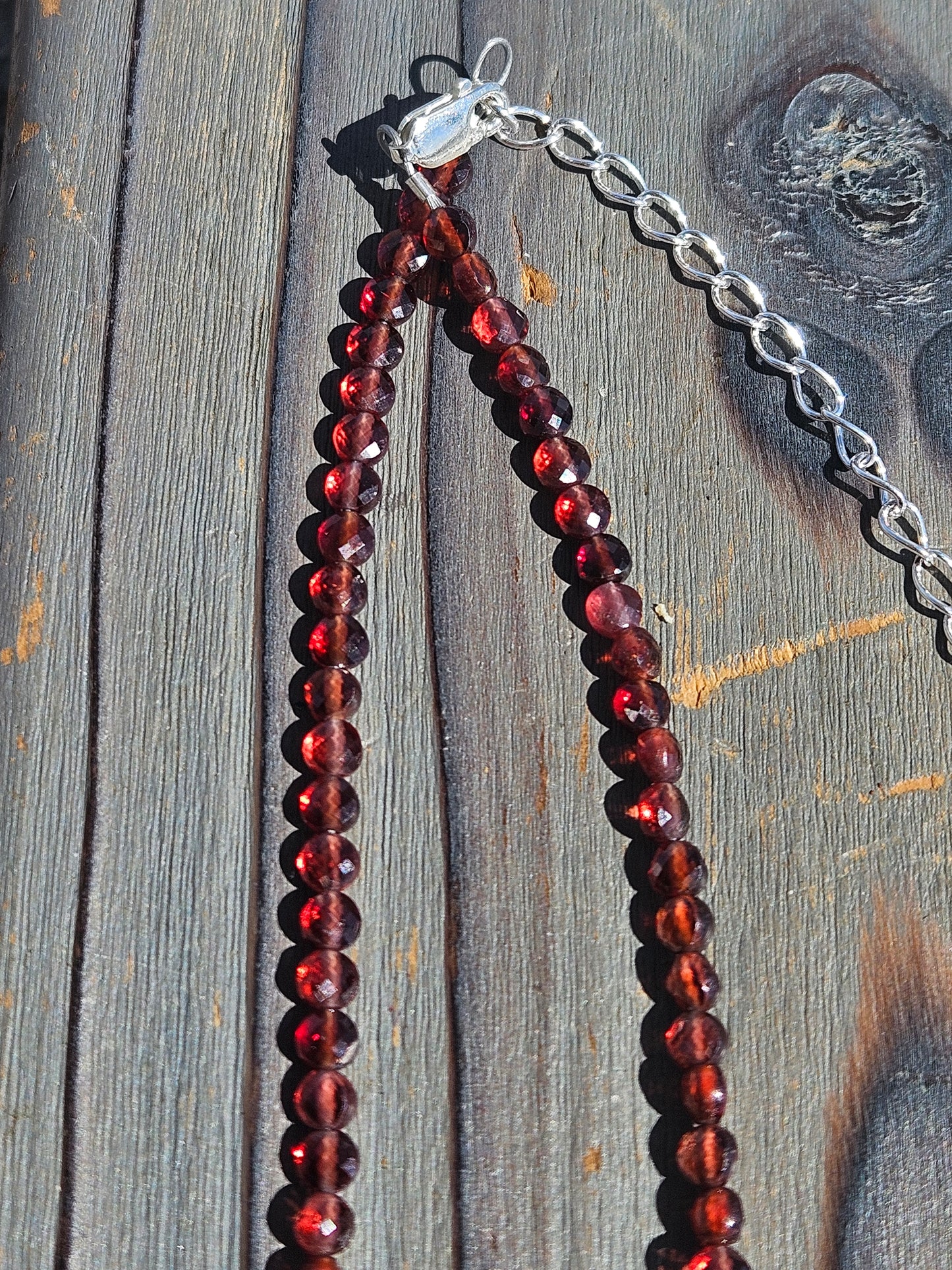 Garnet Necklace, 19in
