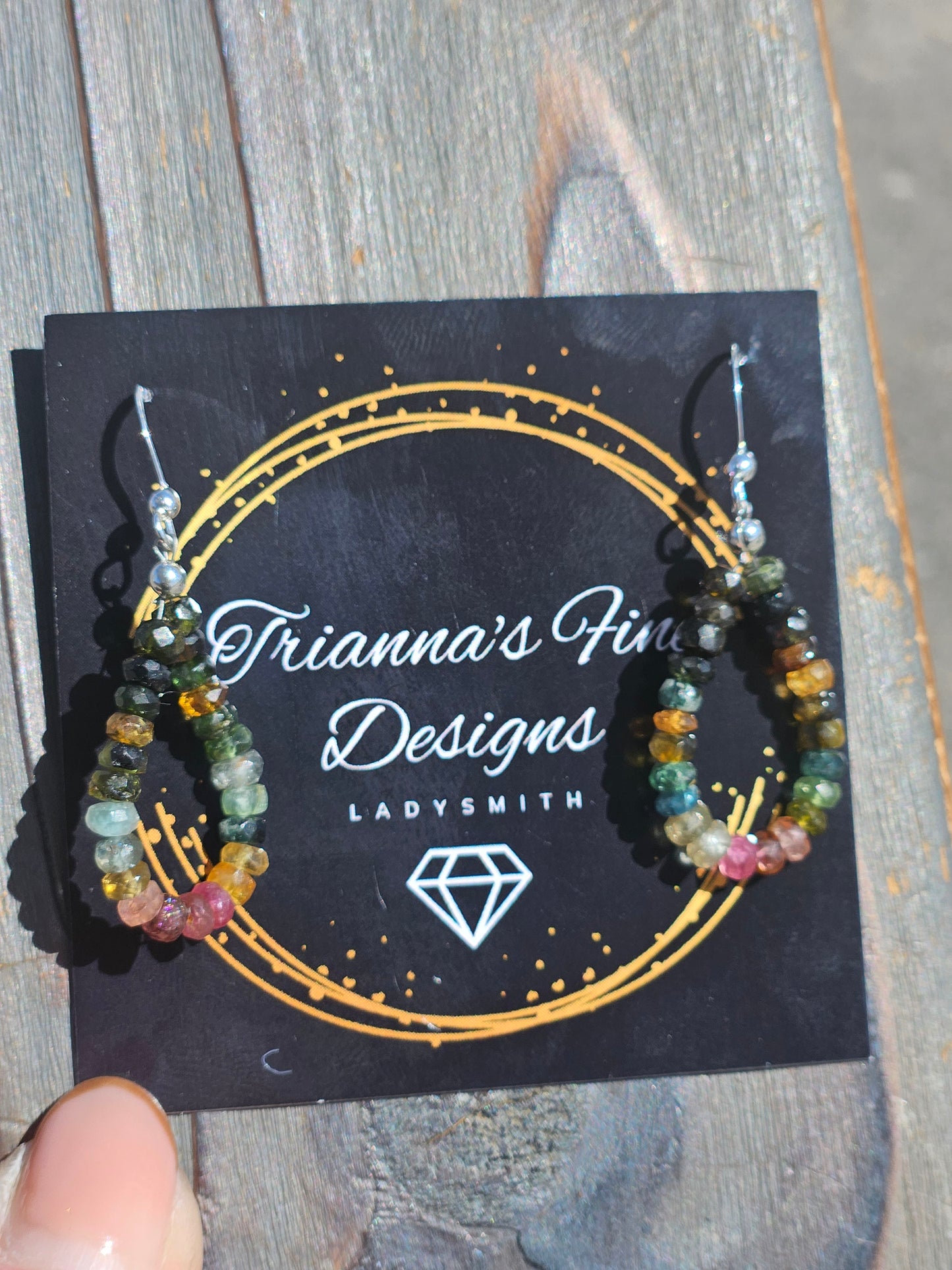 Watermelon Tourmaline Earrings