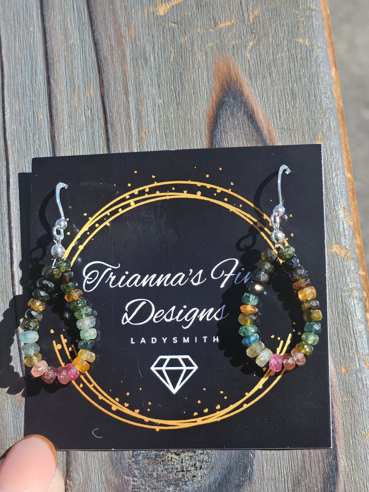 Watermelon Tourmaline Earrings