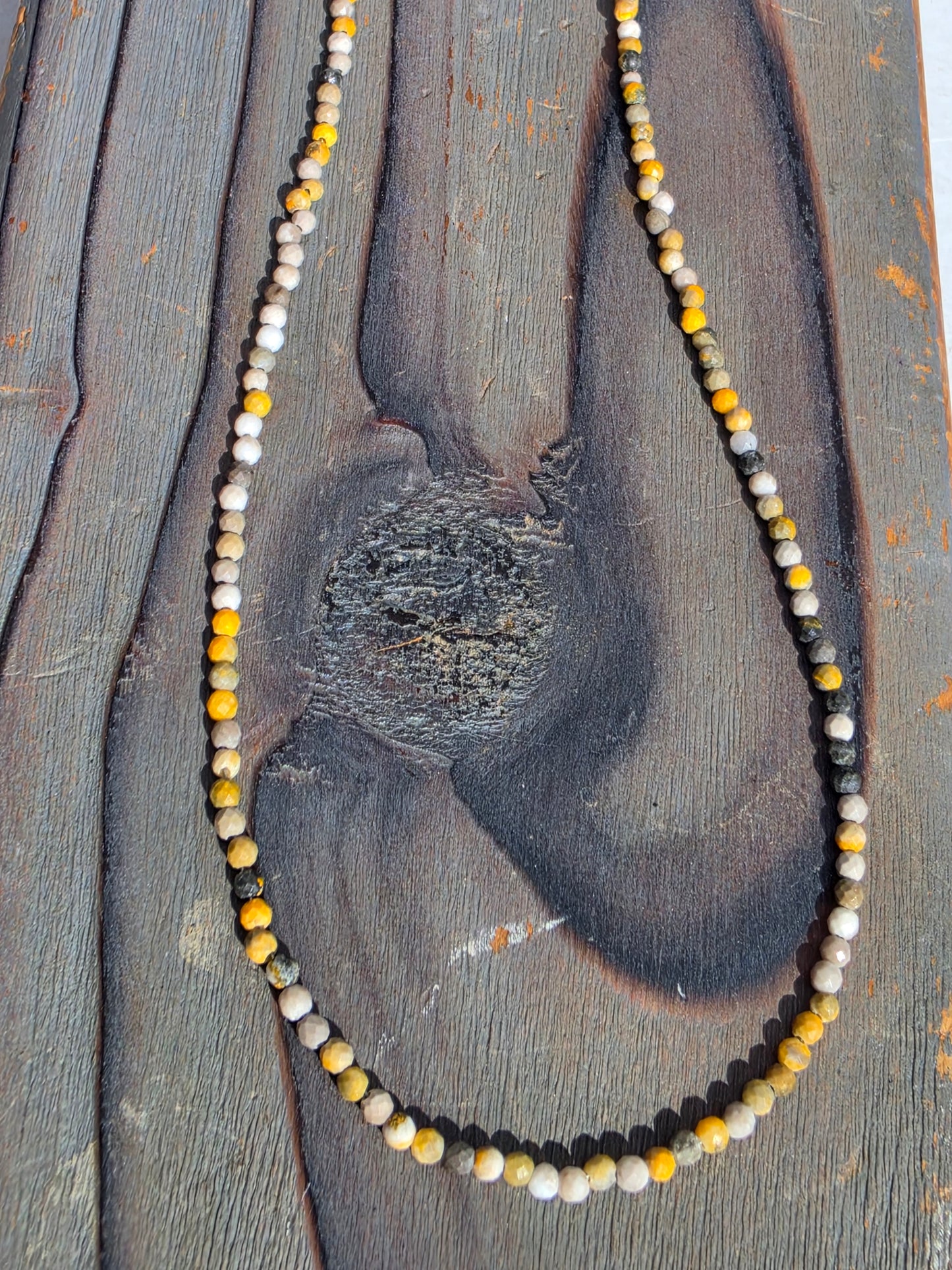 Bumblebee Jasper Necklace, 17in