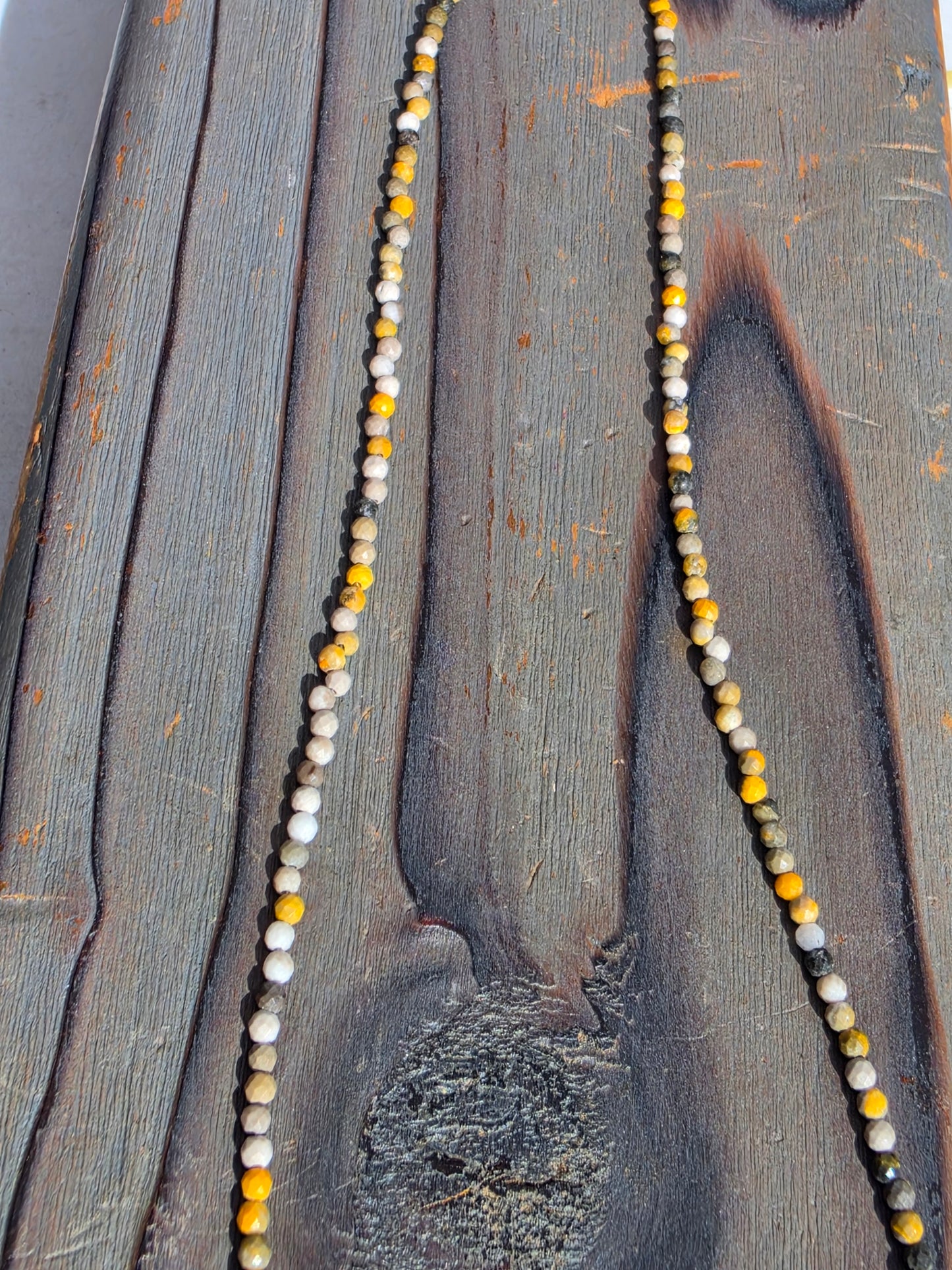 Bumblebee Jasper Necklace, 17in