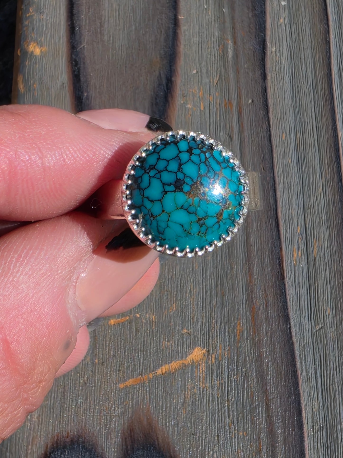 Heubi Turquoise Ring, Size 9