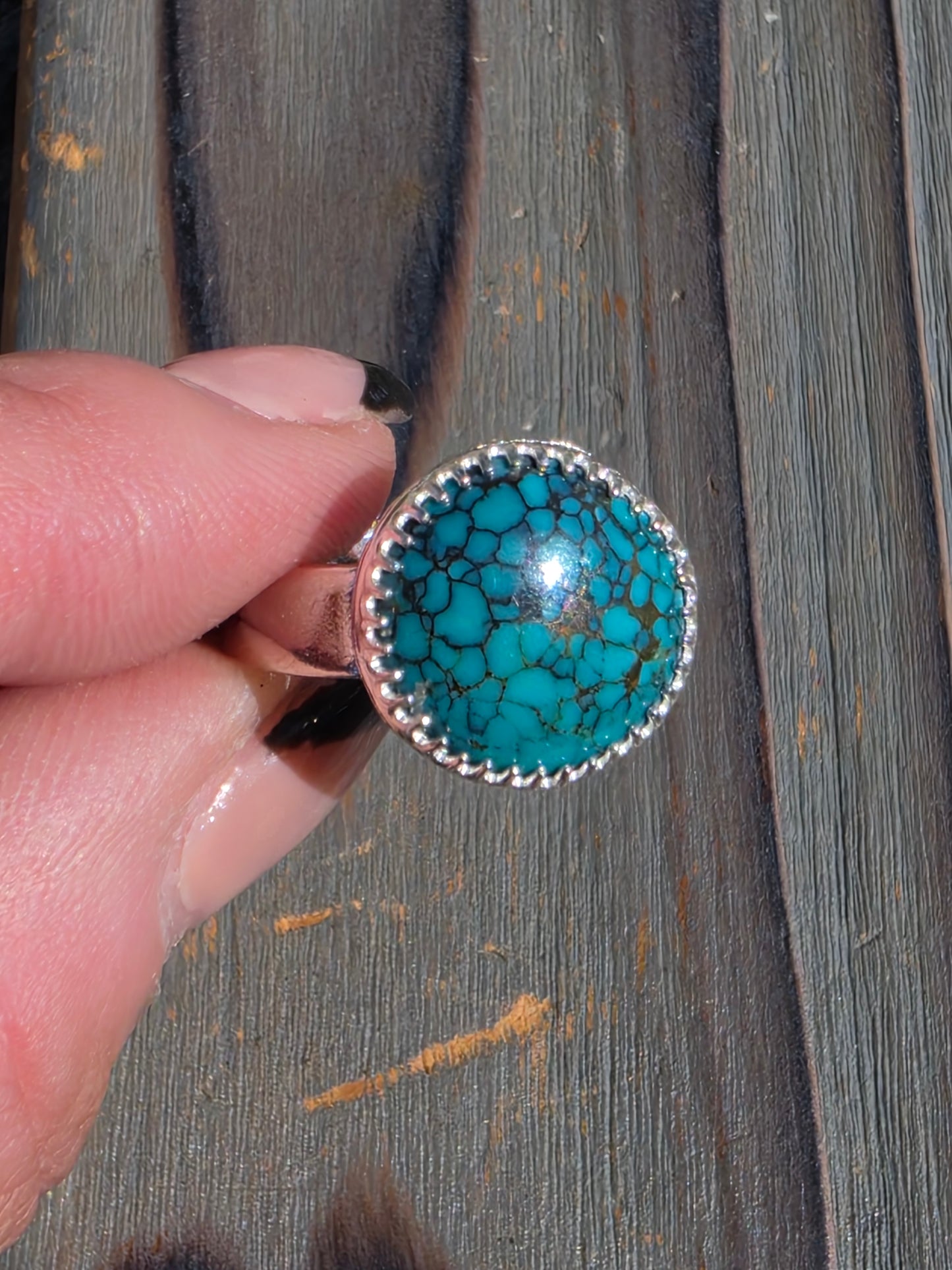 Heubi Turquoise Ring, Size 9