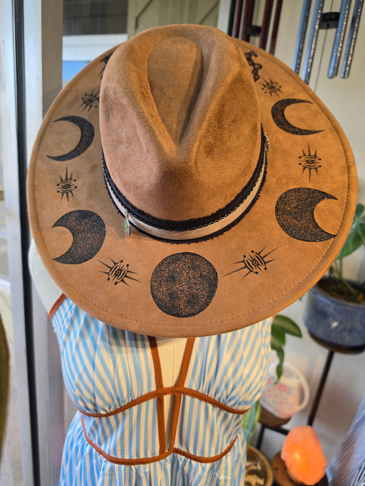 Moon Phase Baker's Burns Hat