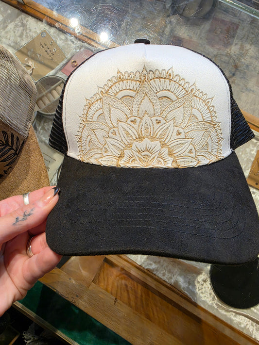 Mandala Baker's Burns Baseball Hat