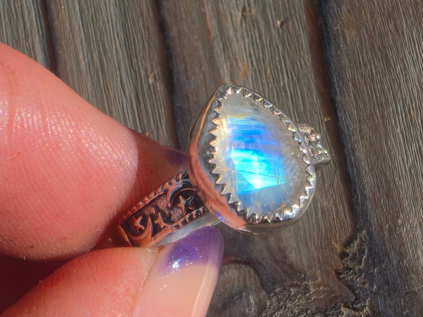 Moonstone Ring, Size 8