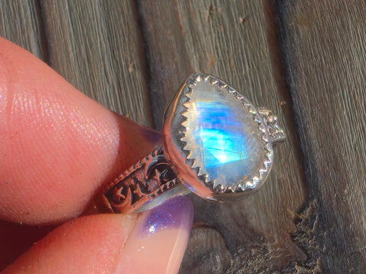 Moonstone Ring, Size 8